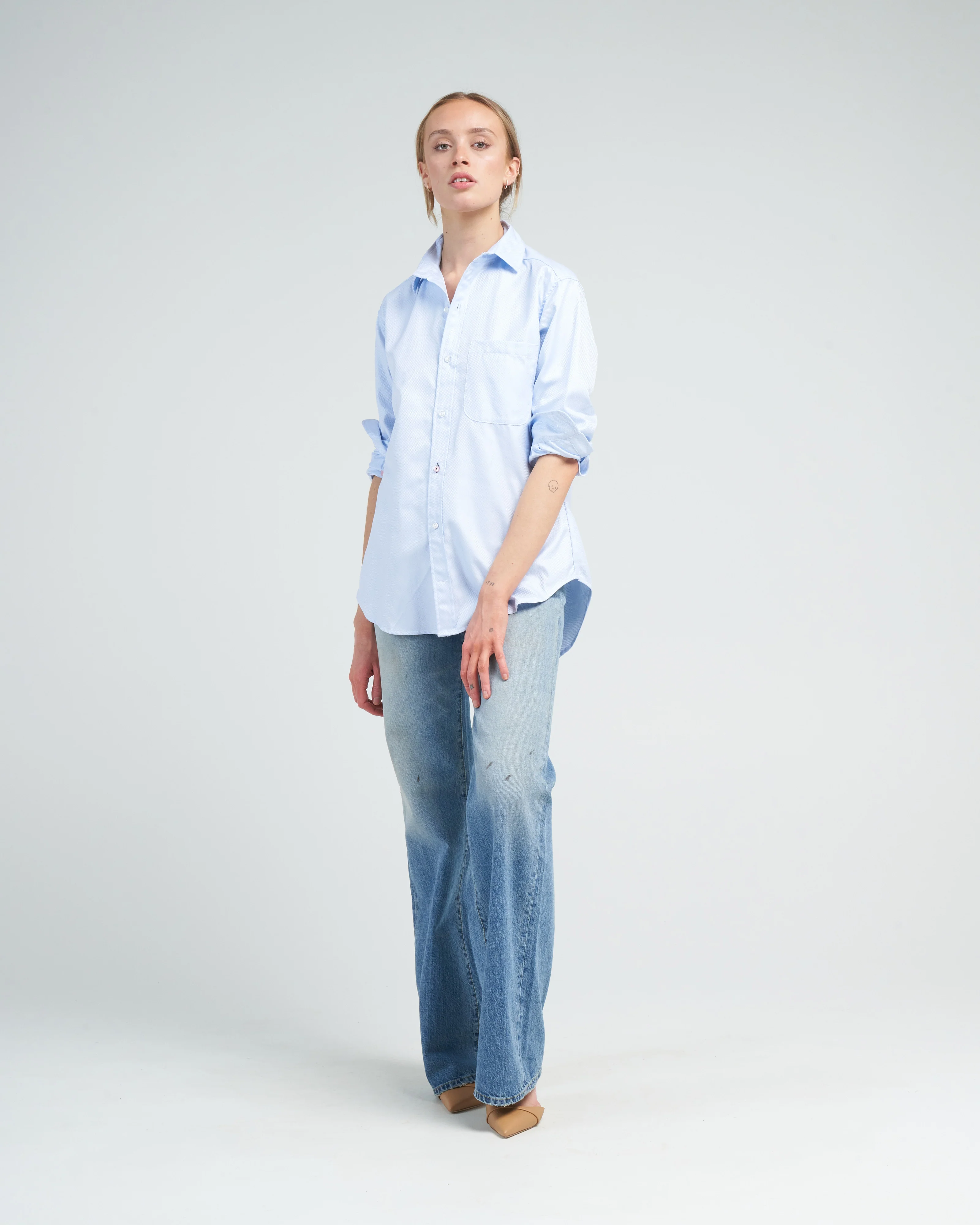 the men's shirt, bond cotton - plume - Image 2