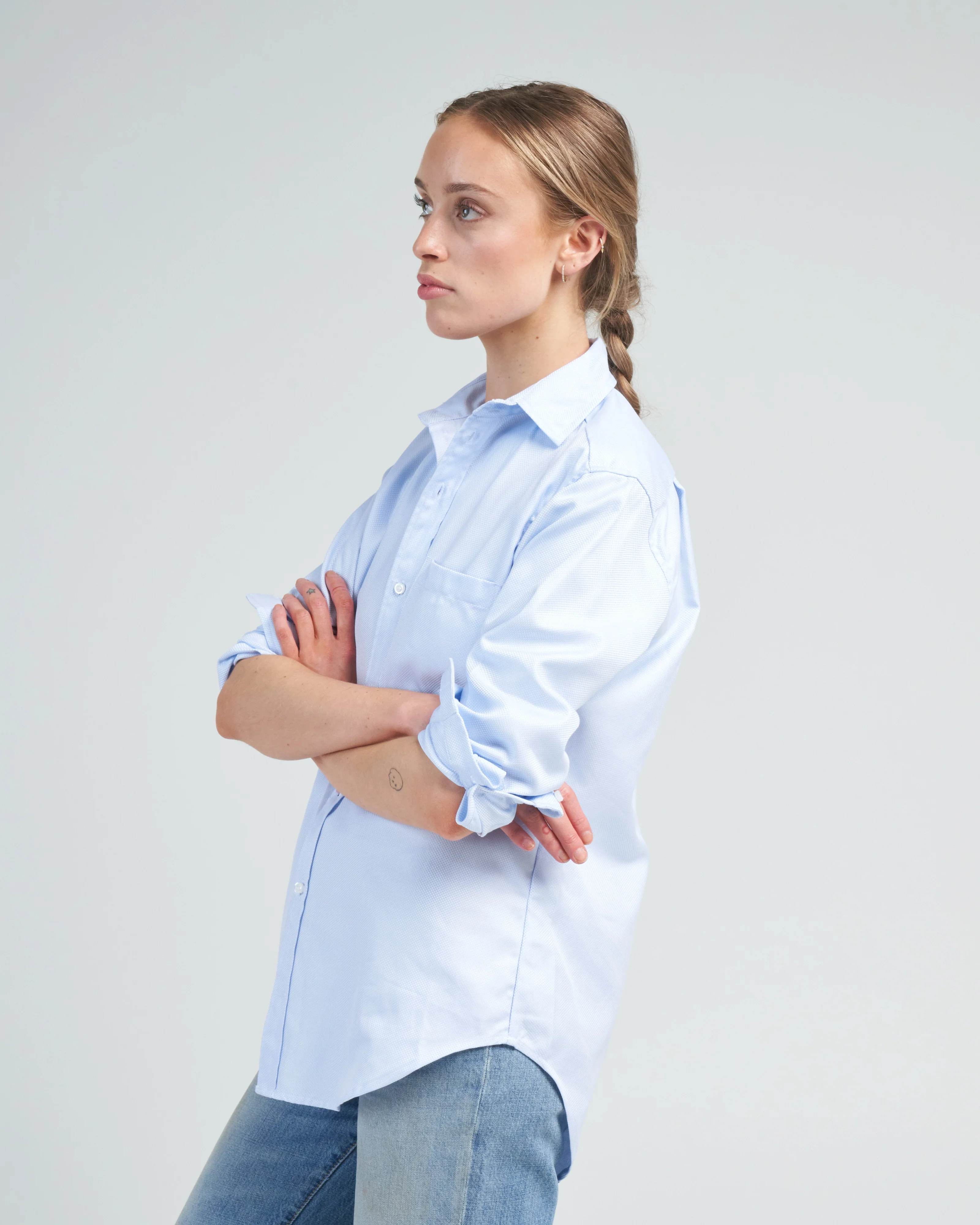 the men's shirt, bond cotton - plume - Image 3