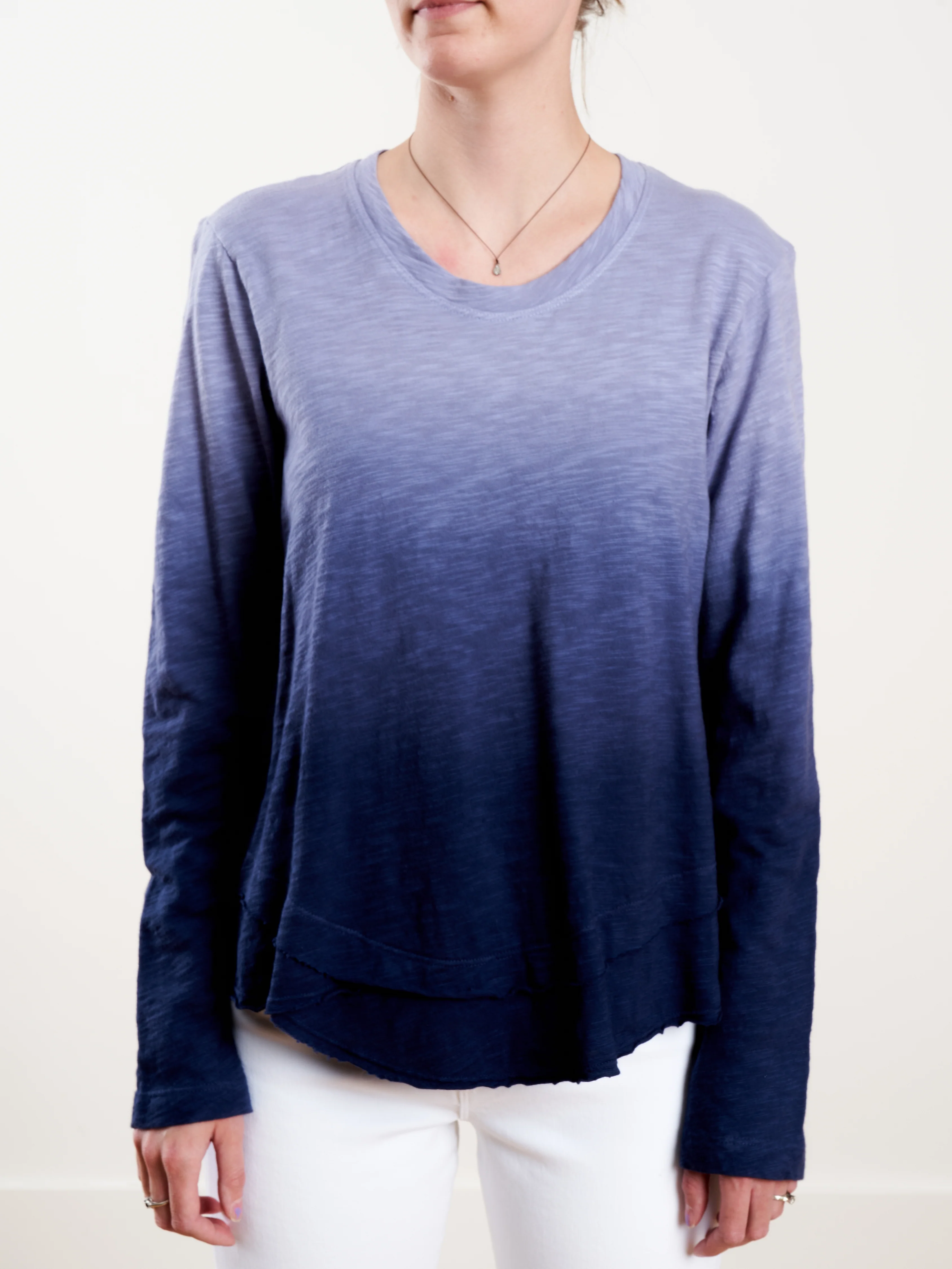 l/s mock layer tee ombre - indie - Image 2