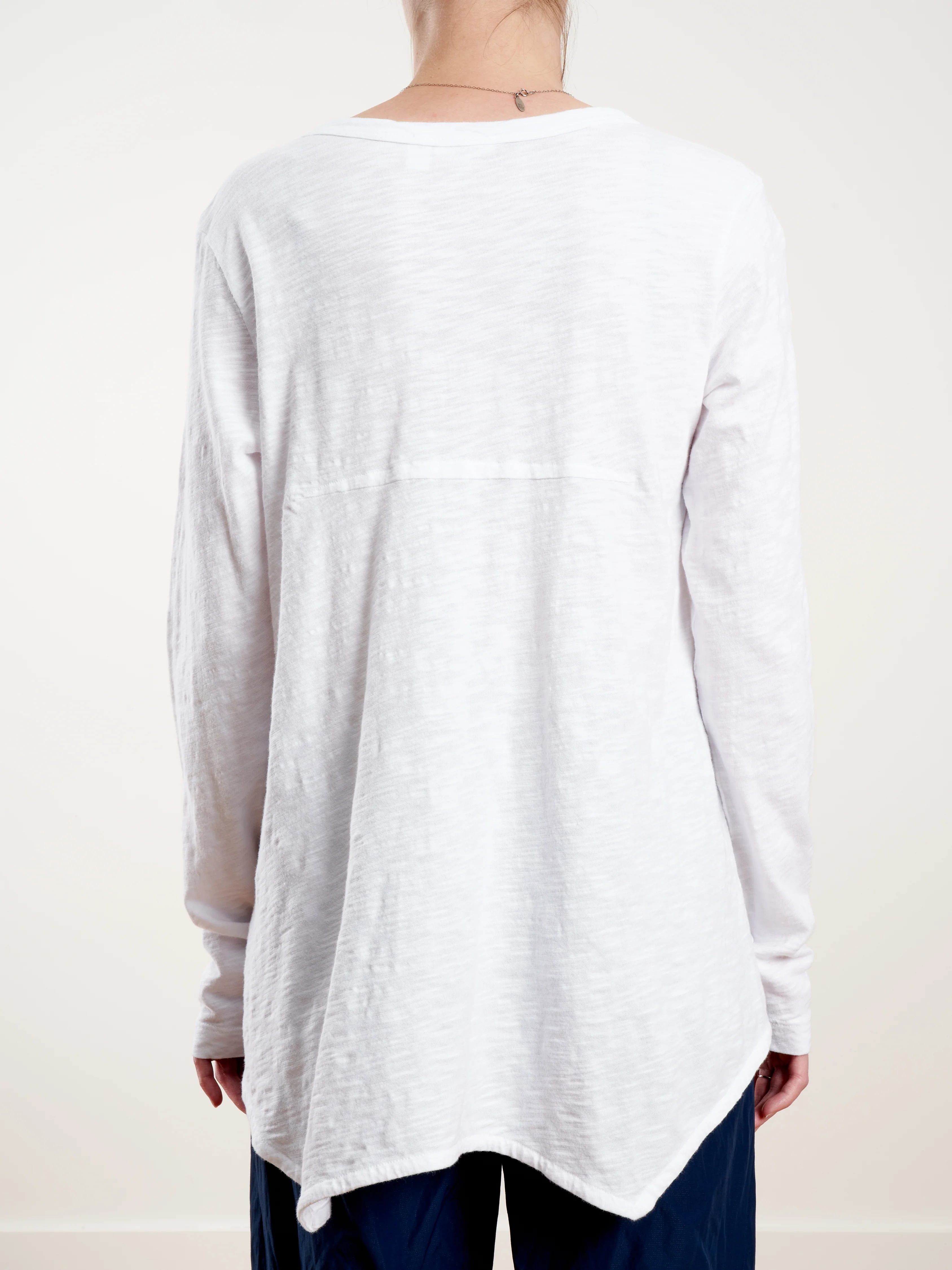 sexy deep vneck shrunken tee - white - Image 6
