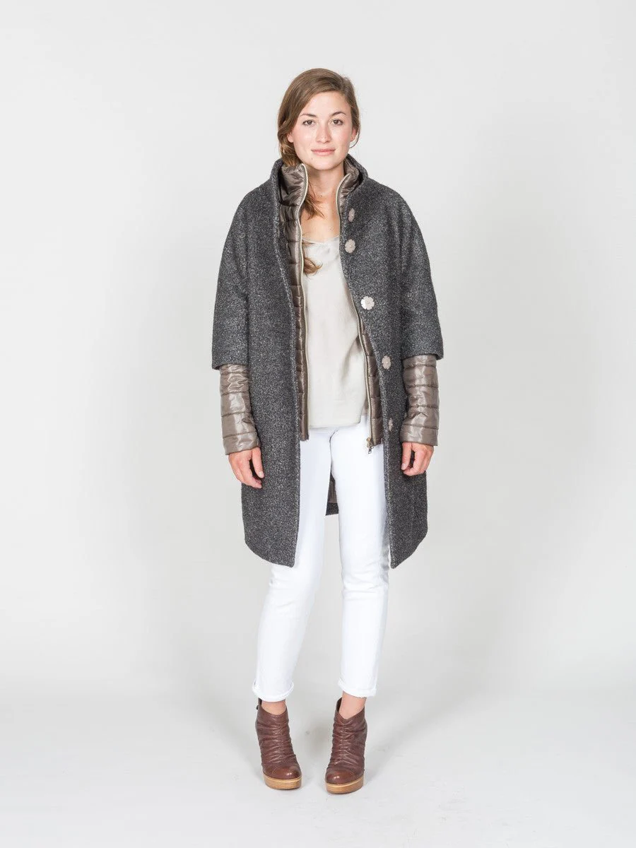 woven cocoon coat - Image 2