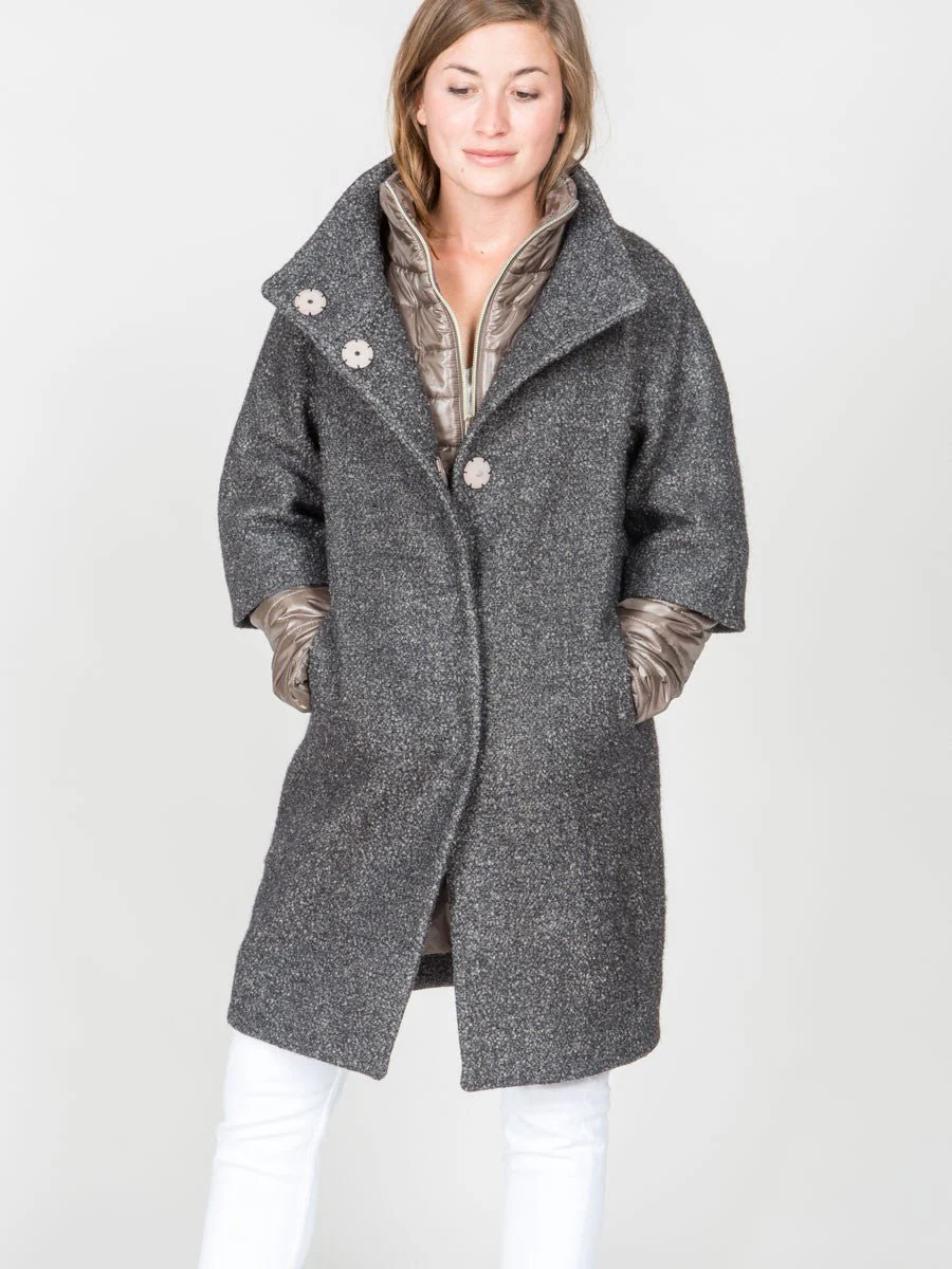 woven cocoon coat - Image 4