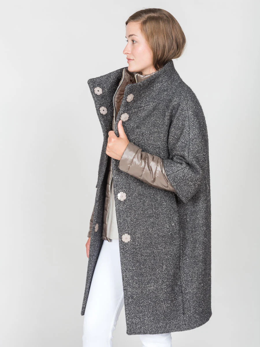 woven cocoon coat - Image 5