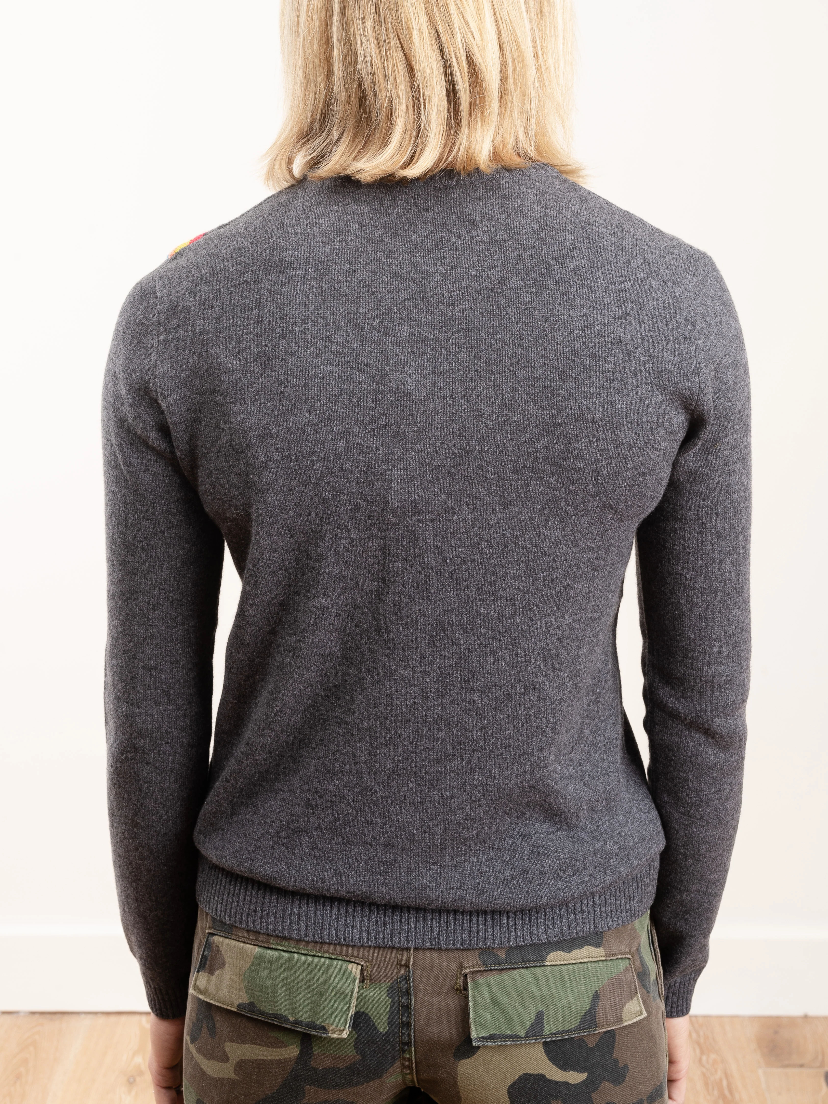 crewneck pullover - charcoal - Image 4