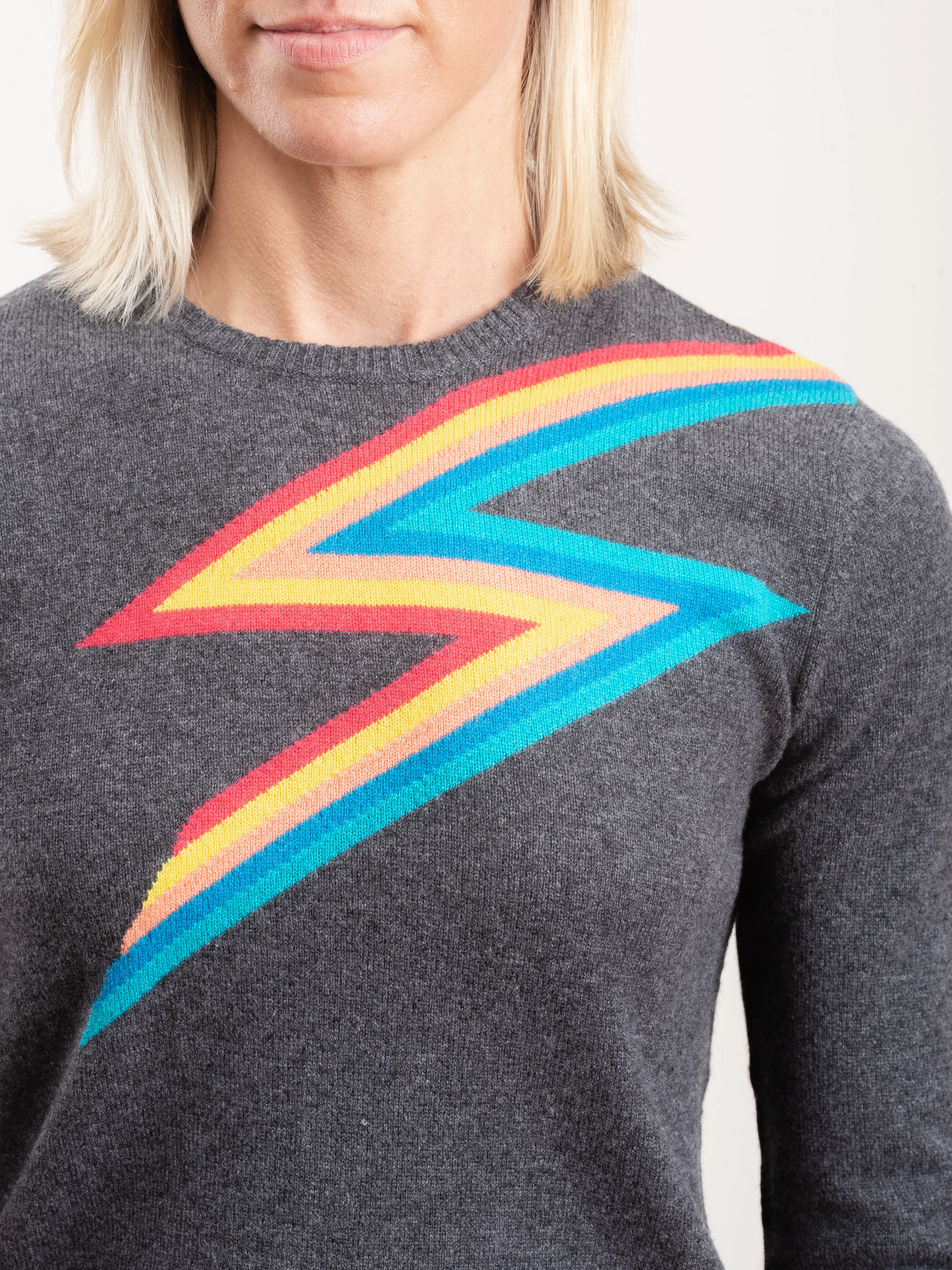crewneck pullover - charcoal - Image 5