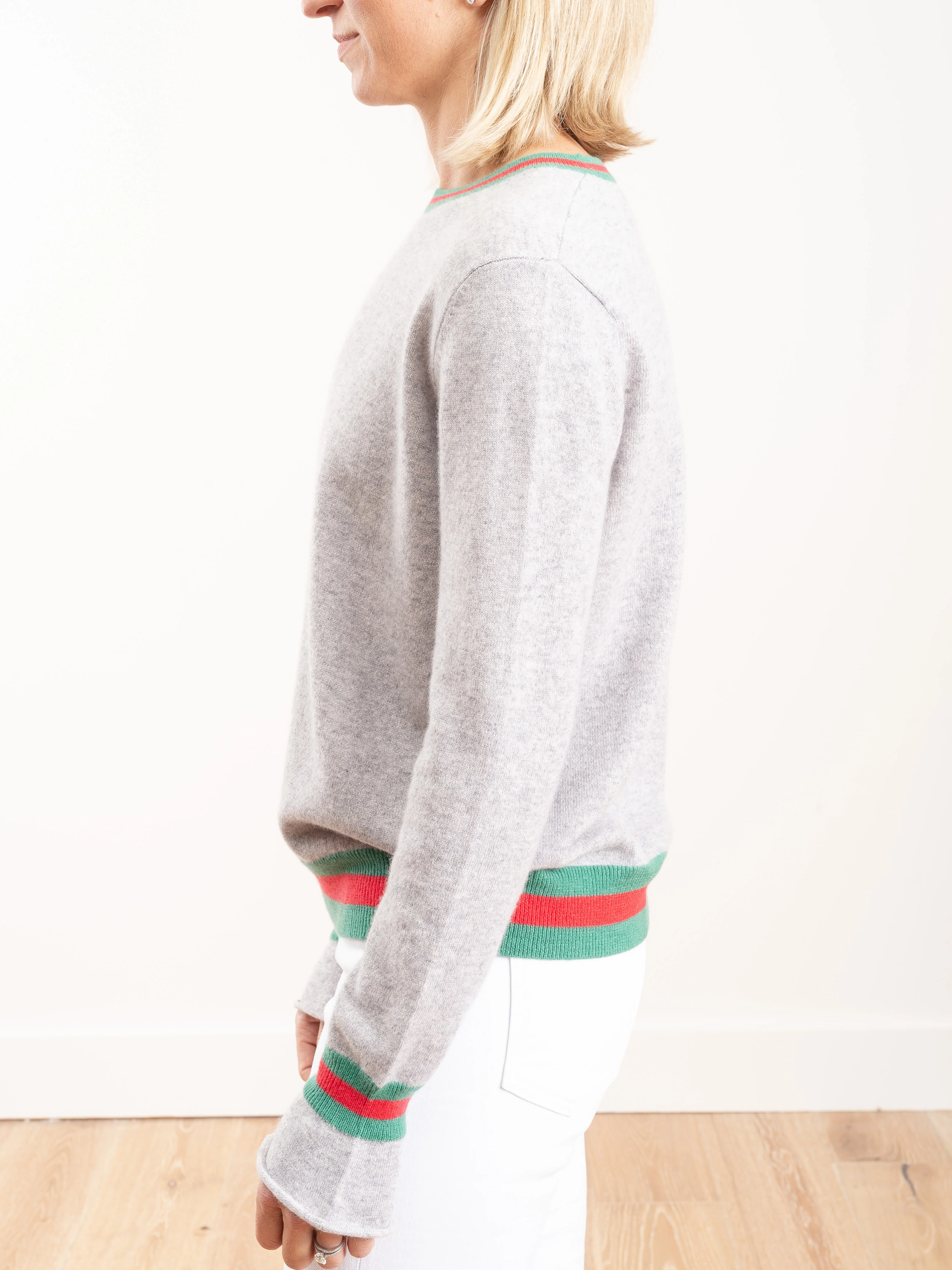 striped crewneck pullover - Image 3