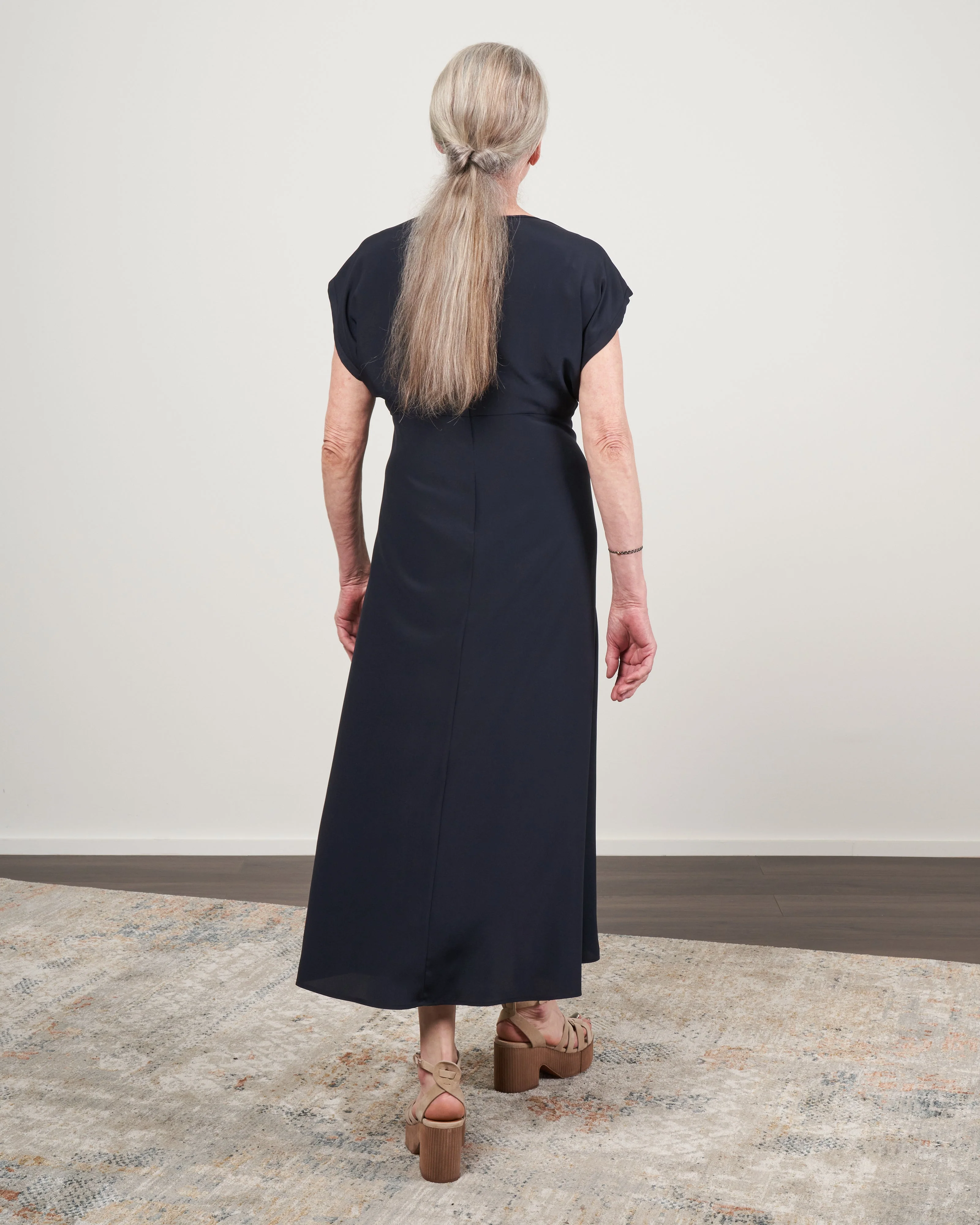 ama dress - silk charmeuse ink jet - Image 3