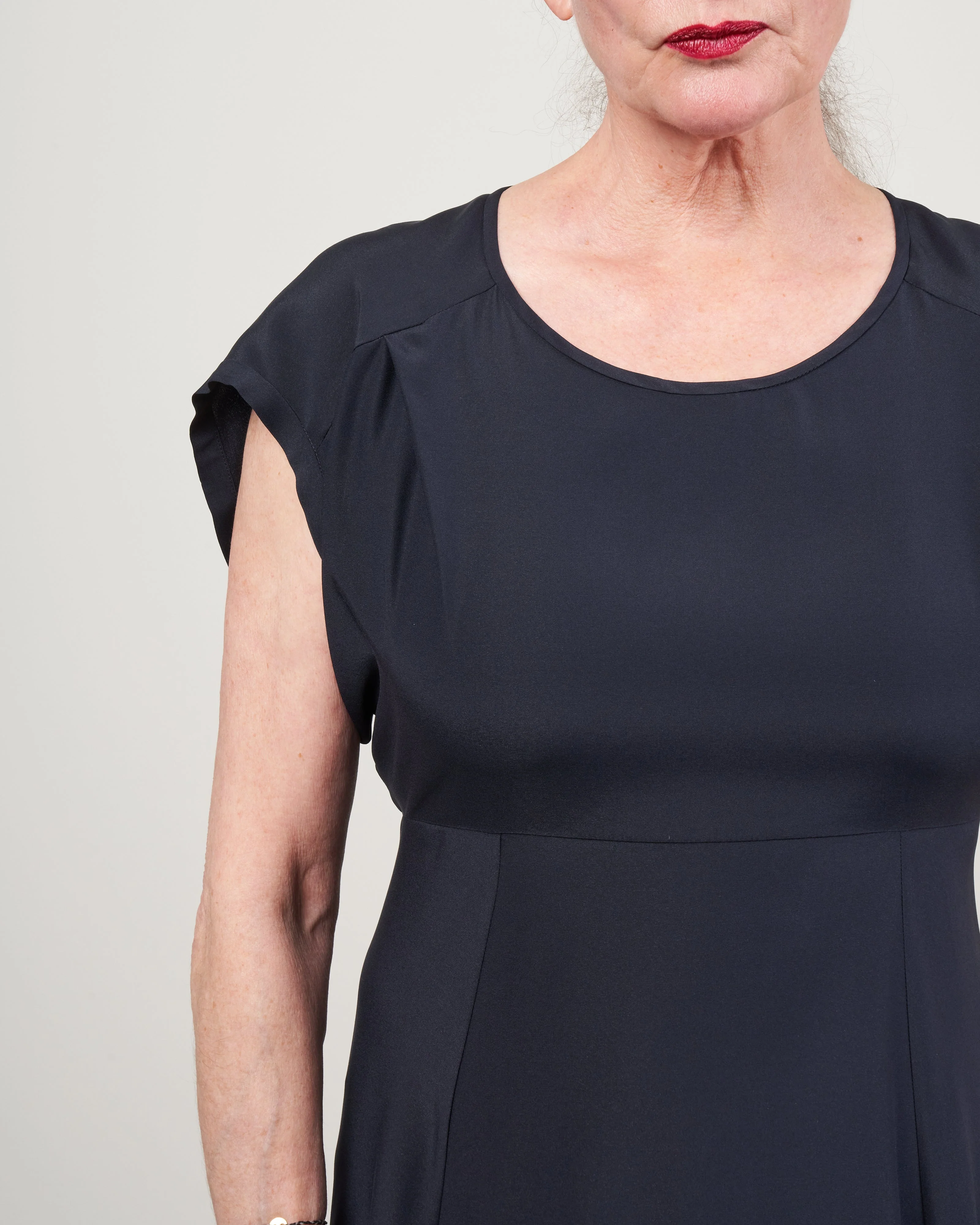 ama dress - silk charmeuse ink jet - Image 4