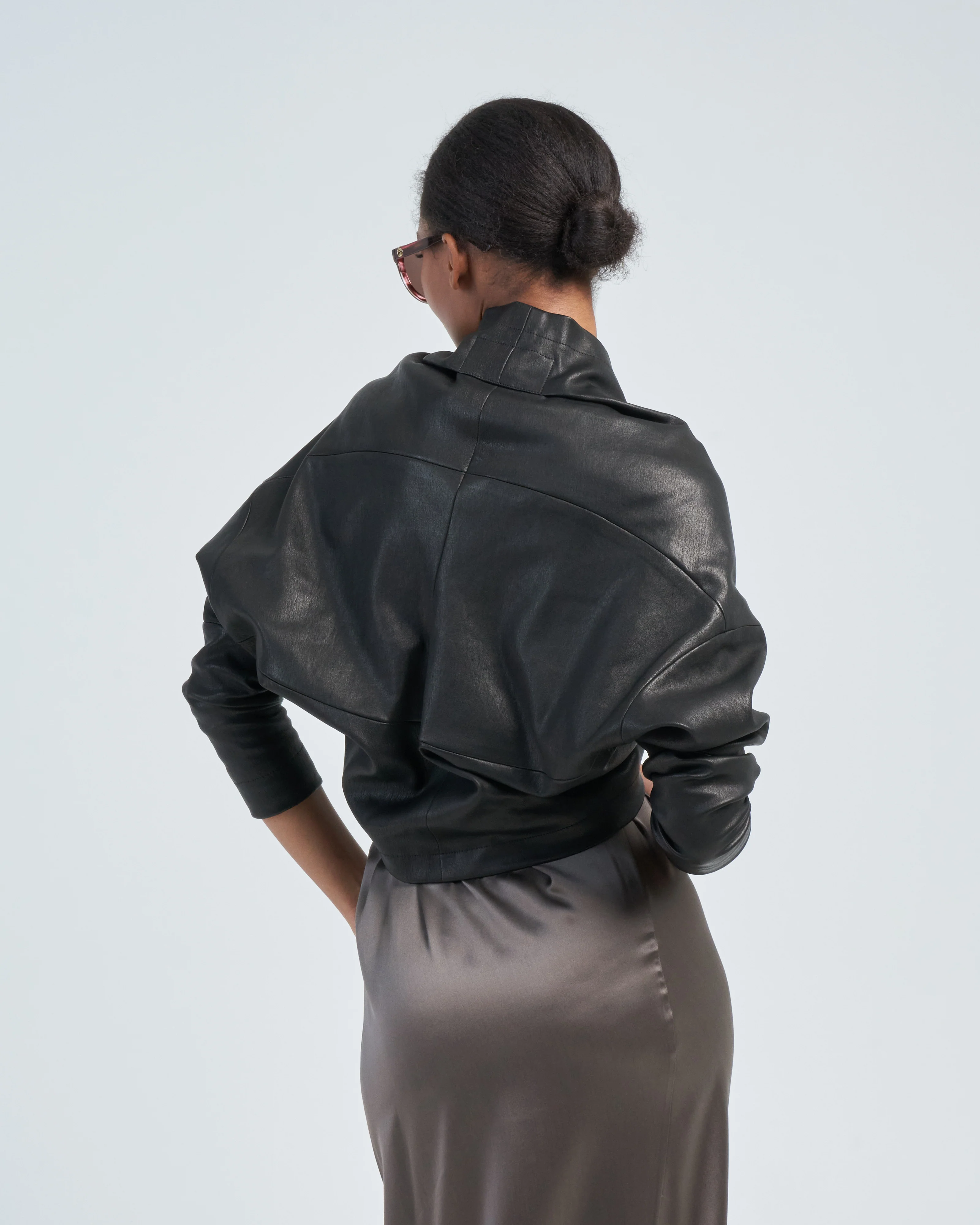 curved macaroon shrug - Image 4