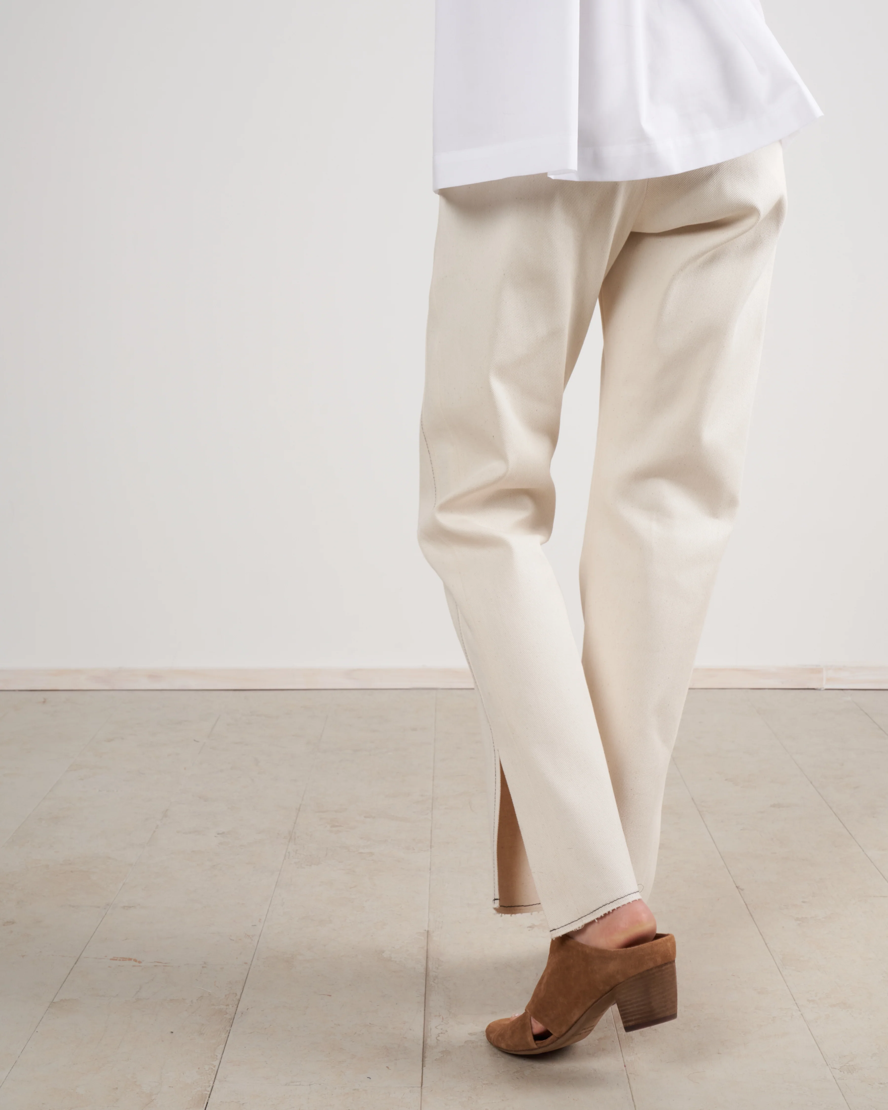 denim elli pant - ecru eco denim - Image 2