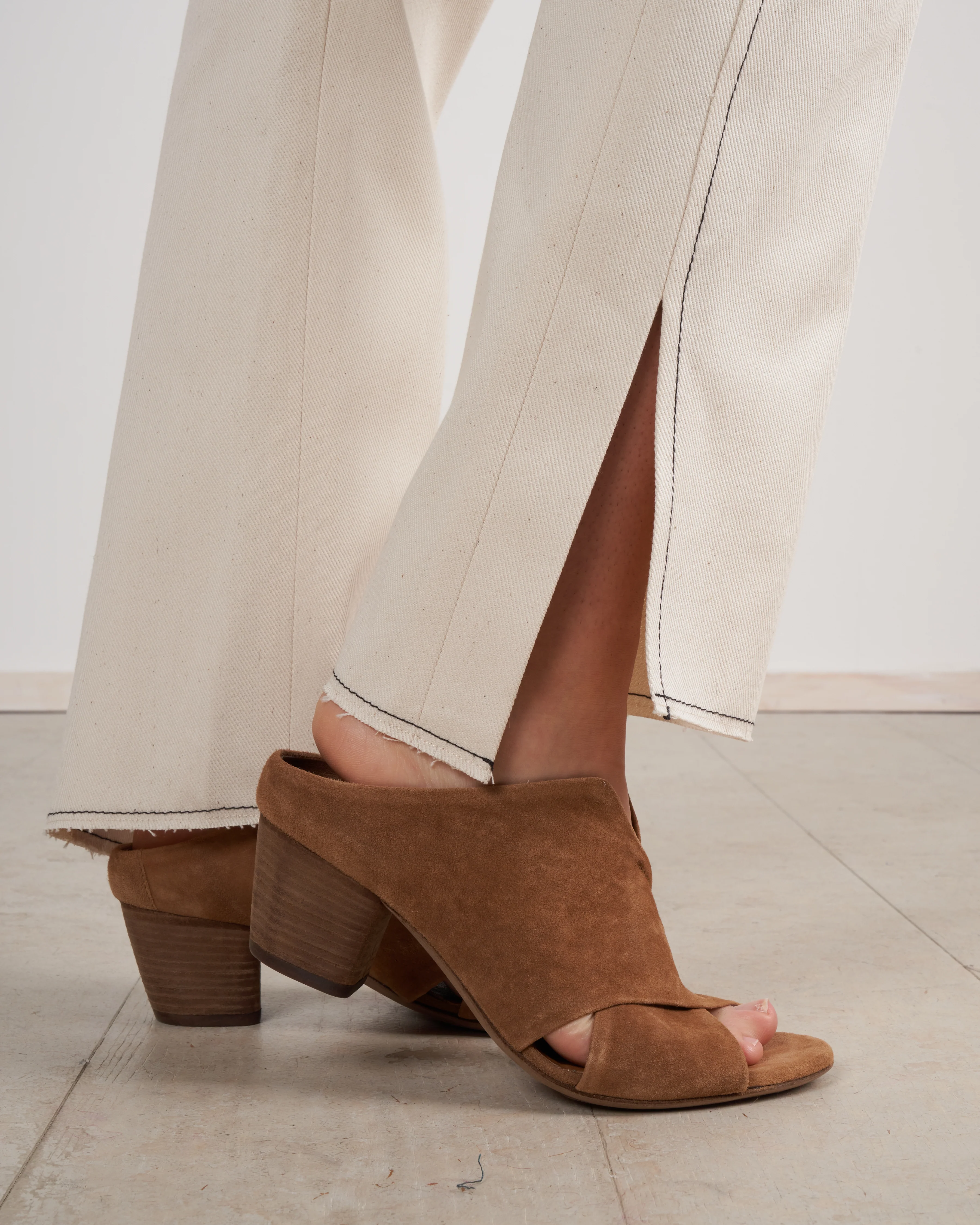 denim elli pant - ecru eco denim - Image 3