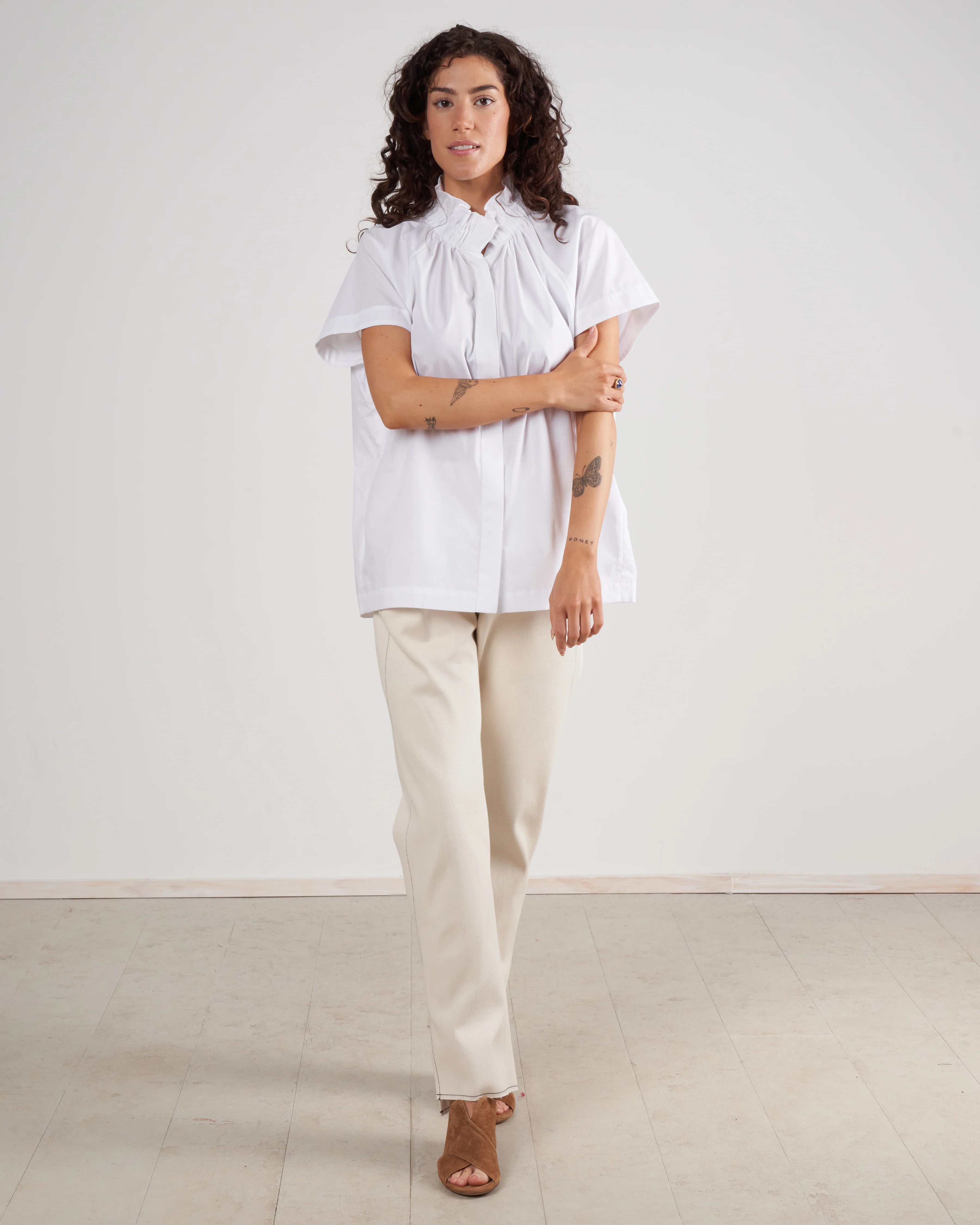 denim elli pant - ecru eco denim - Image 5