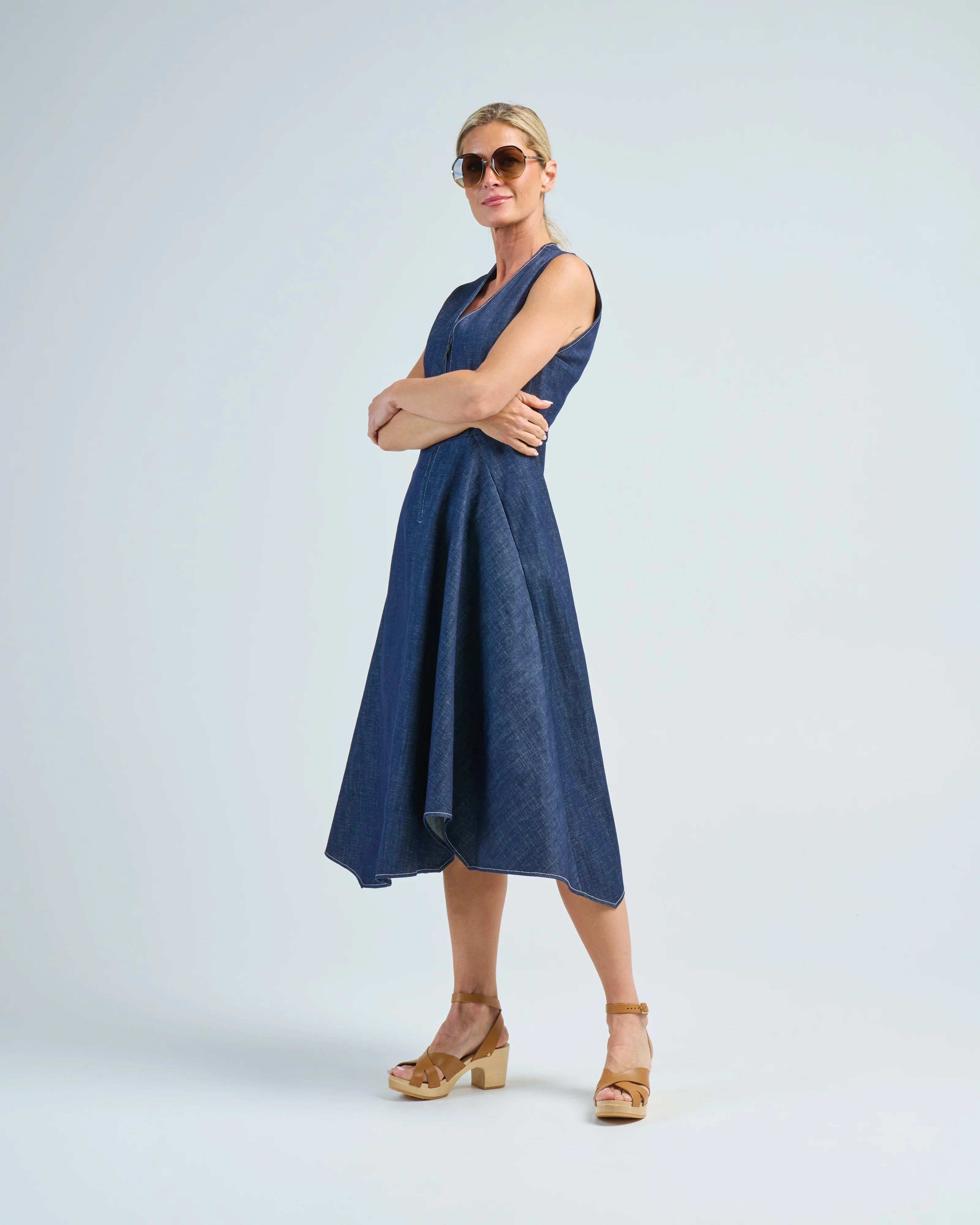 denim wave dress - Image 3