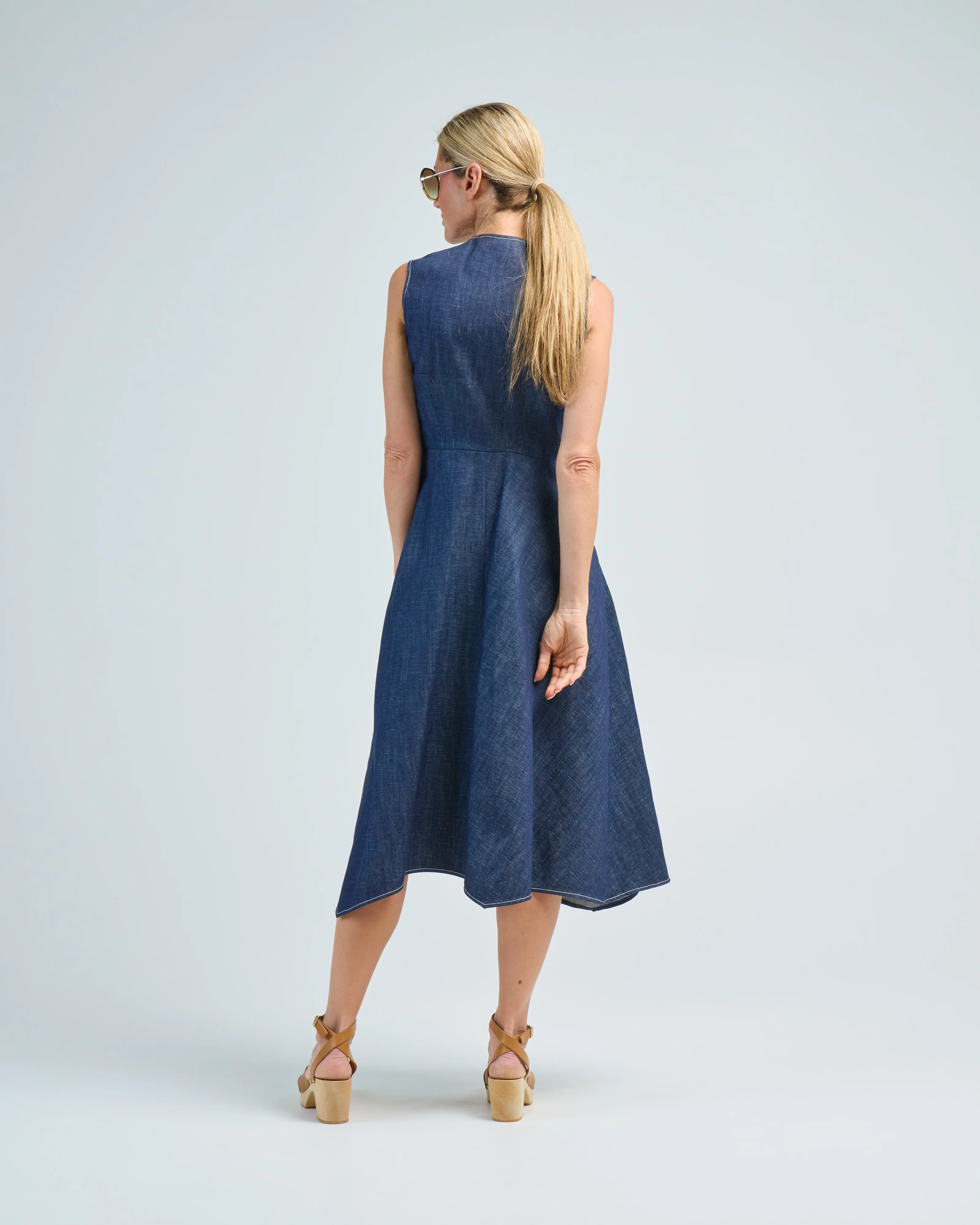denim wave dress - Image 4