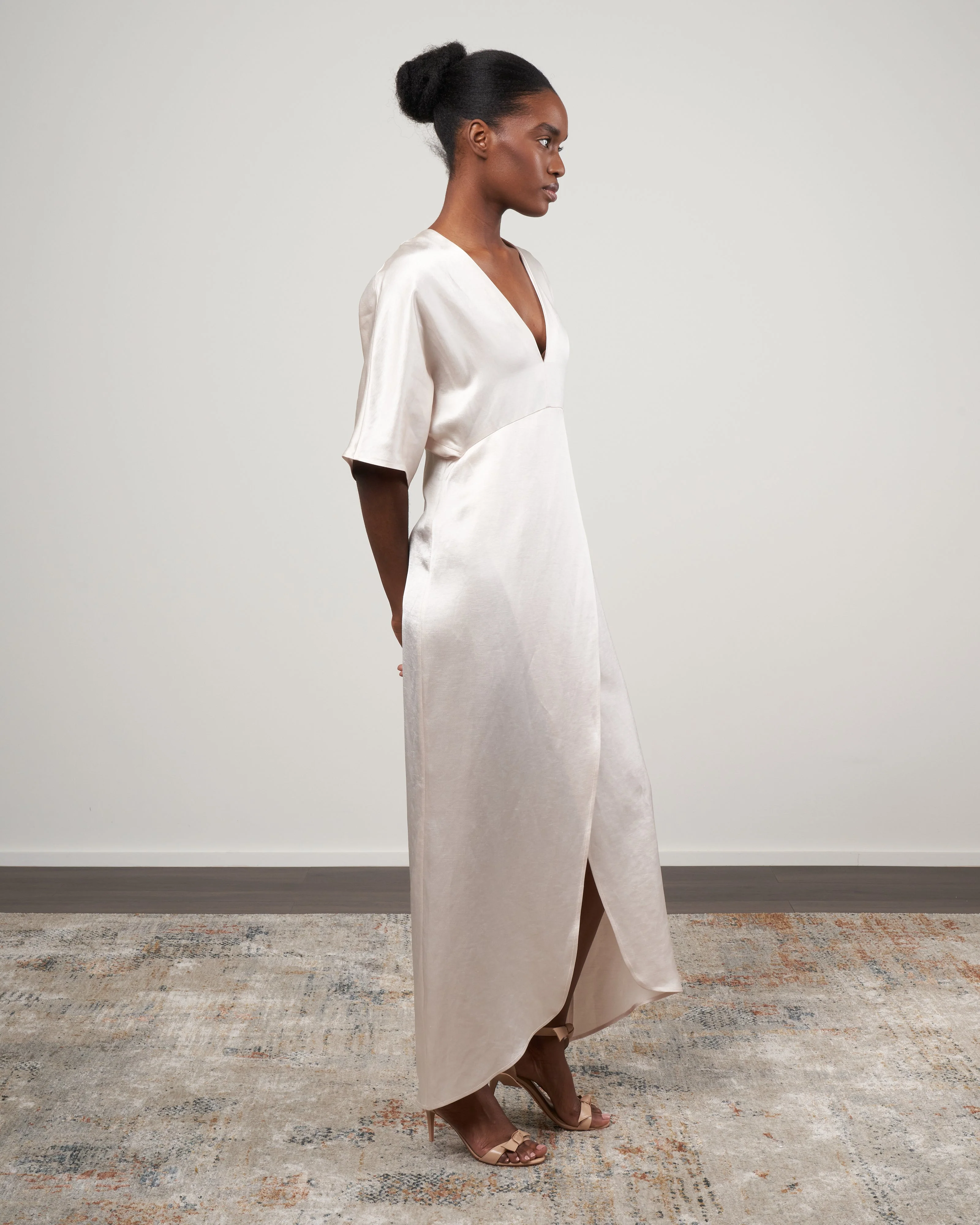 doppio wrap eri dress - porcelain - Image 2