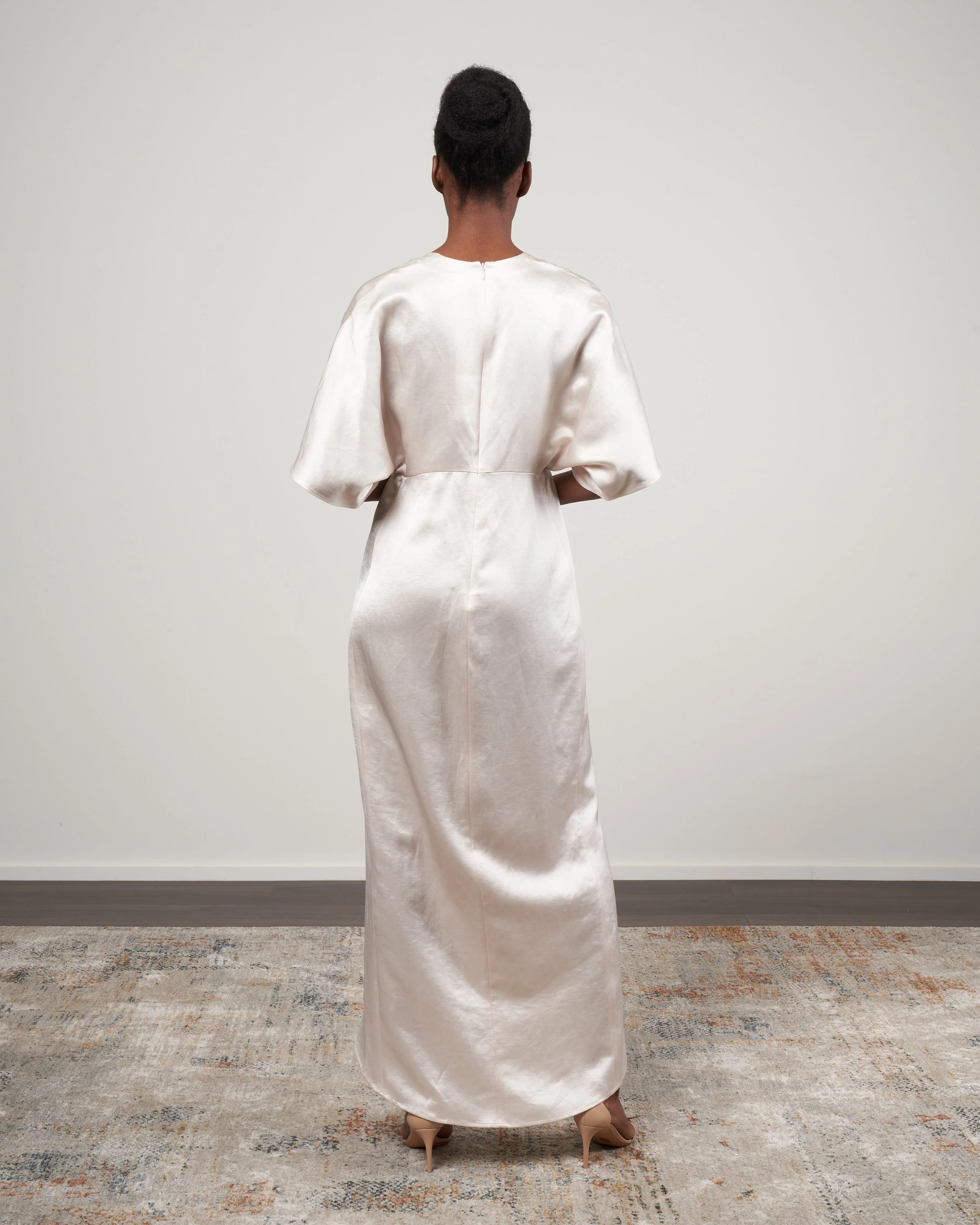 doppio wrap eri dress - porcelain - Image 3