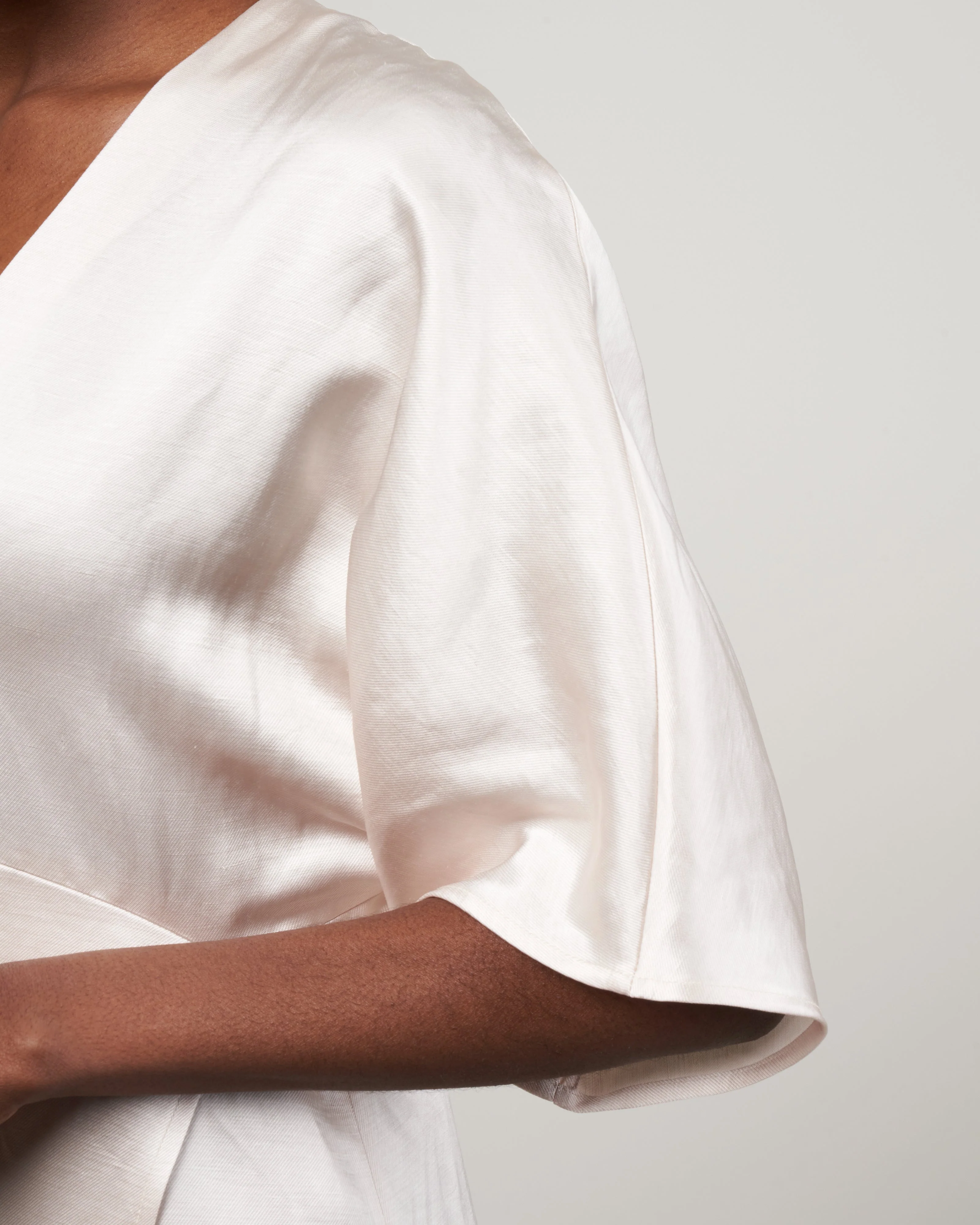 doppio wrap eri dress - porcelain - Image 4