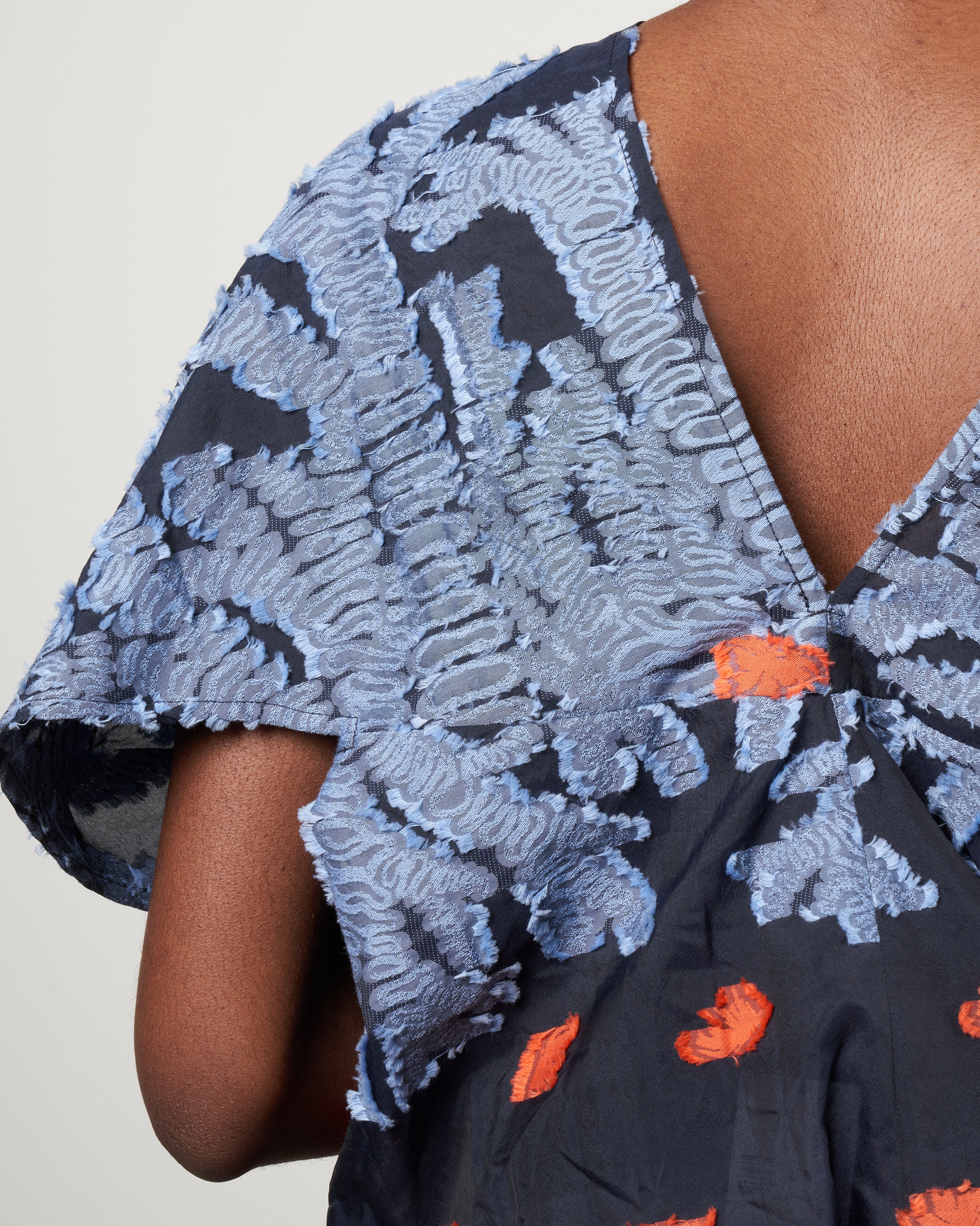 eva top - butterfly smocked voile ink jet multi - Image 5