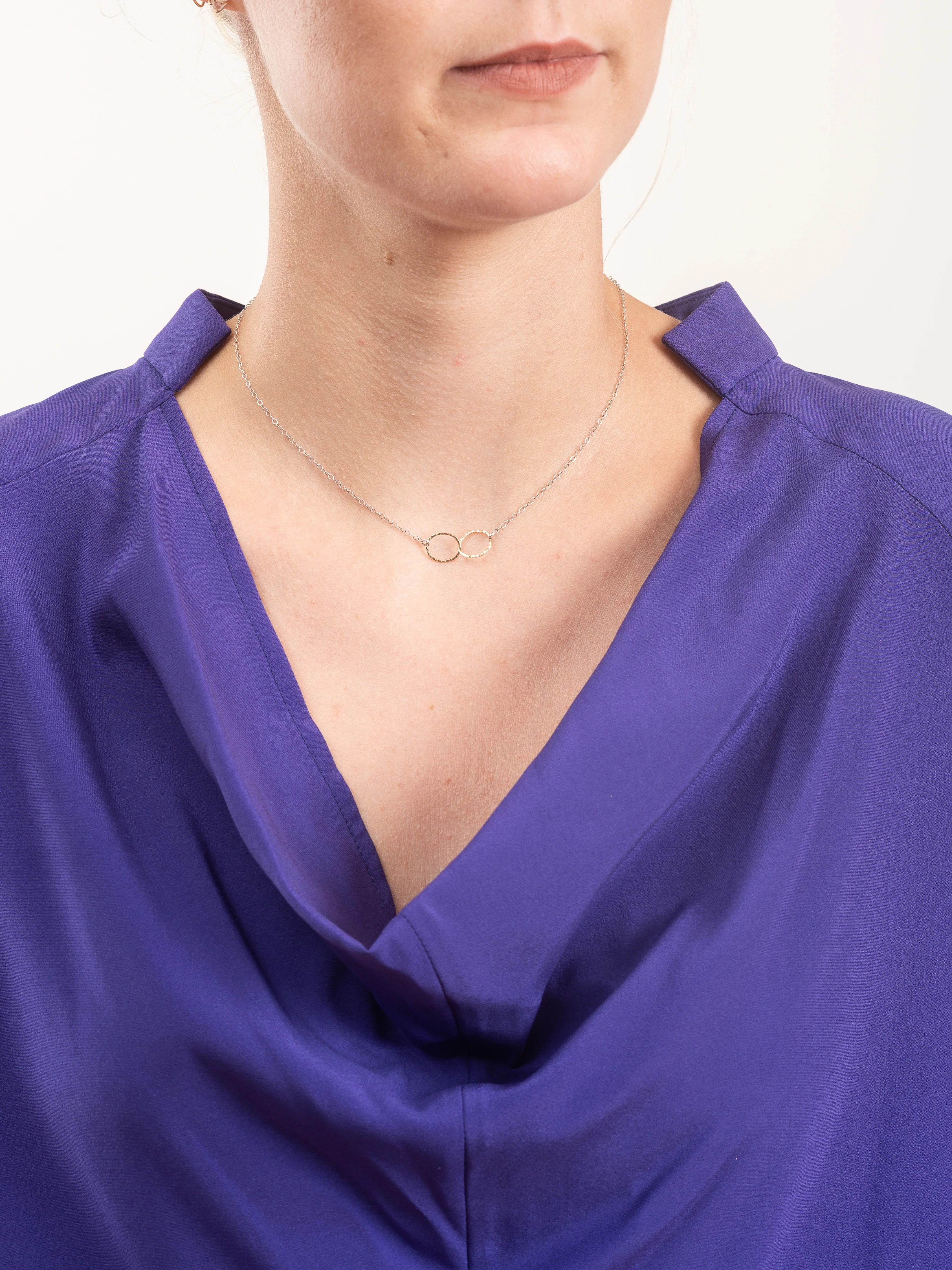 evi long sleeve top silk charmeuse - ultra violet - Image 7