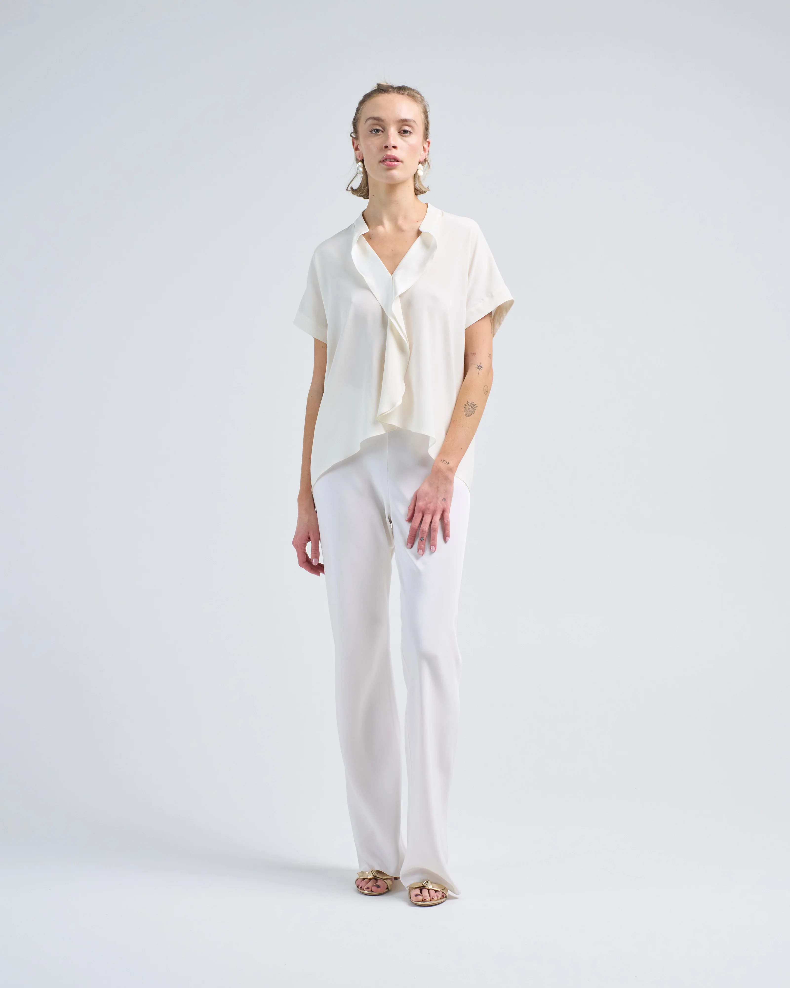 fin gaban shirt silk charmeuse - Image 2