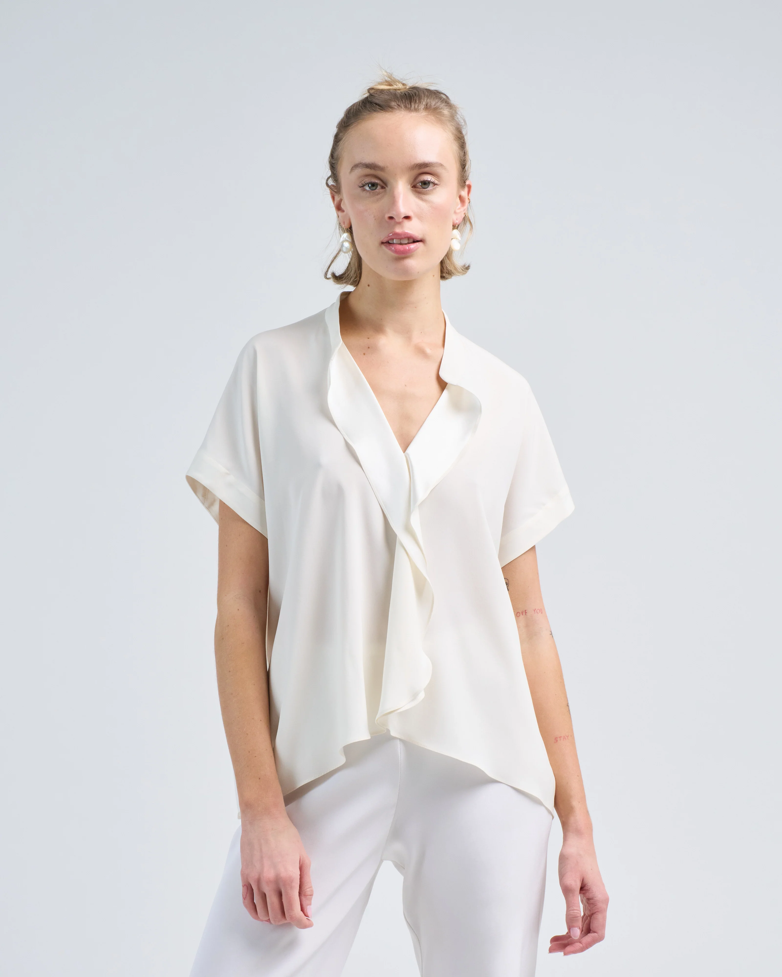 fin gaban shirt silk charmeuse - Image 3