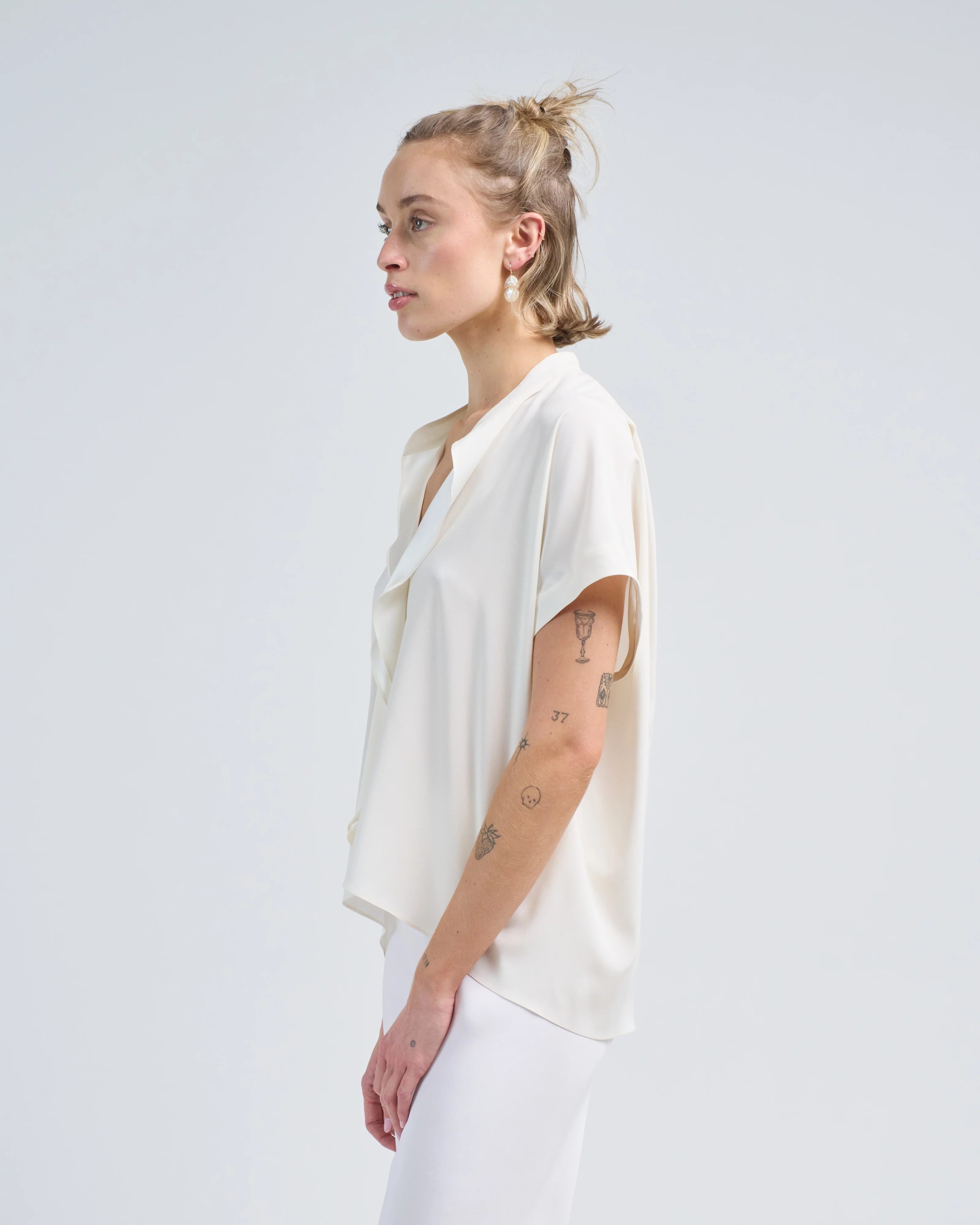 fin gaban shirt silk charmeuse - Image 4