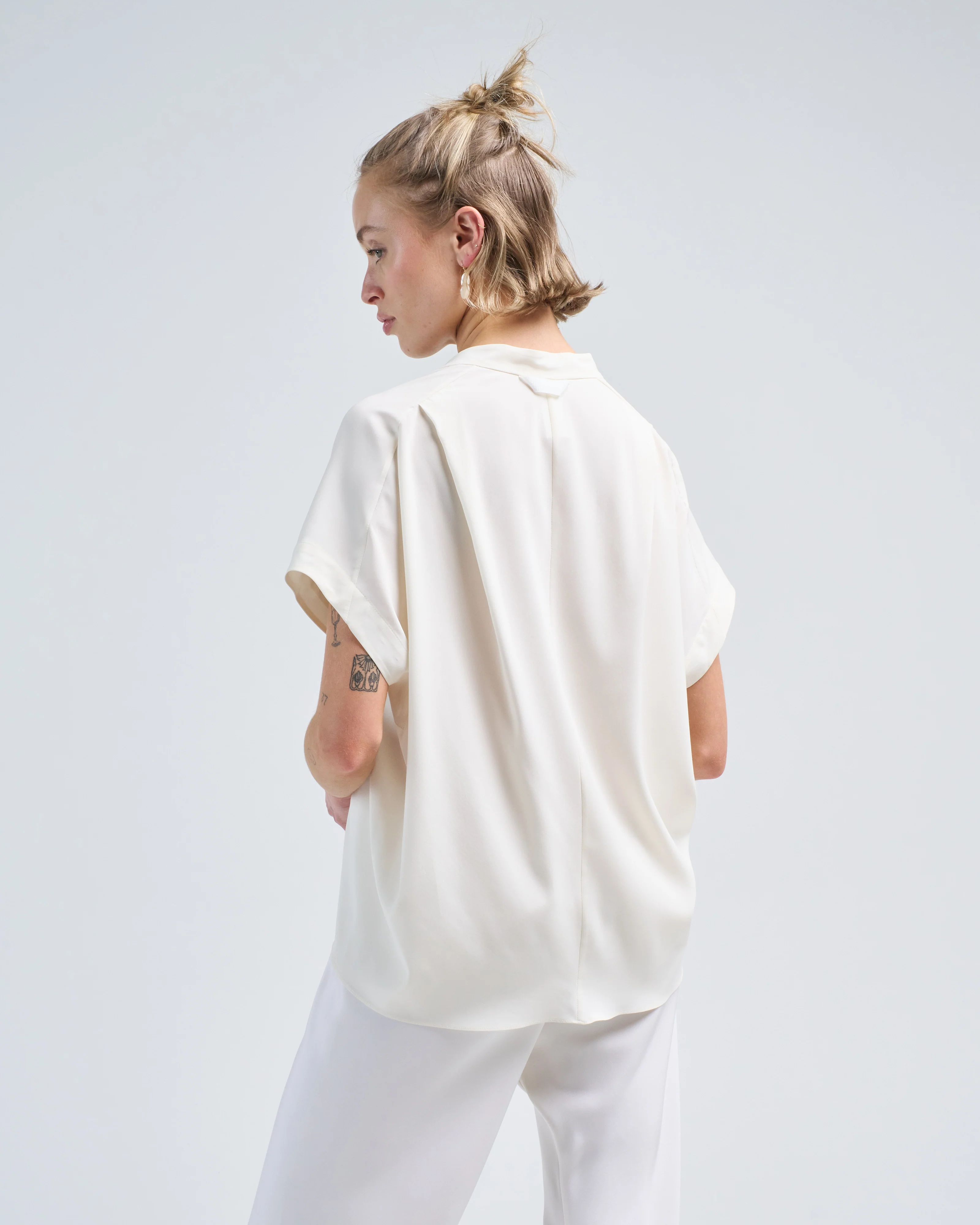 fin gaban shirt silk charmeuse - Image 5