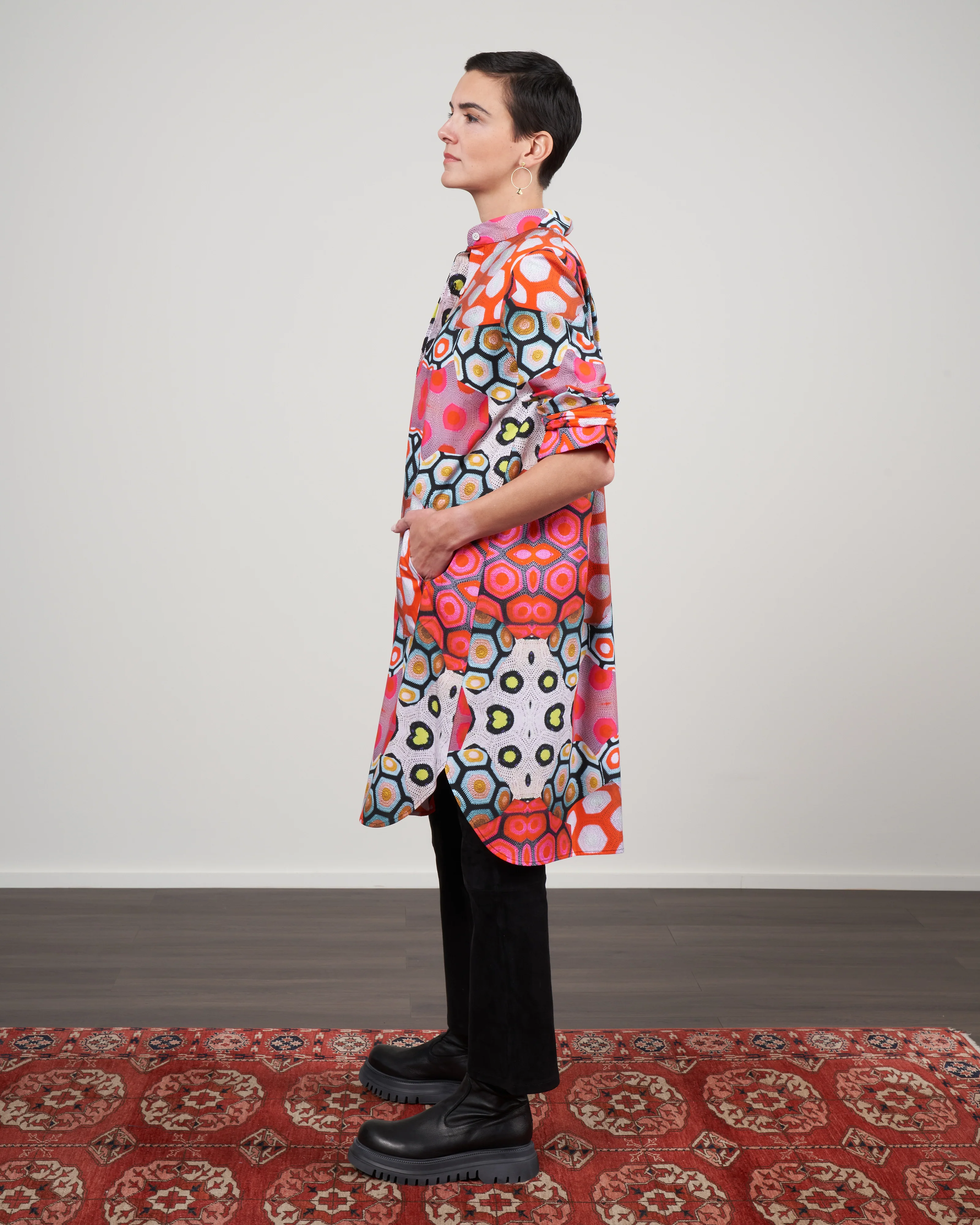 forward shirt dress - magda print - Image 2