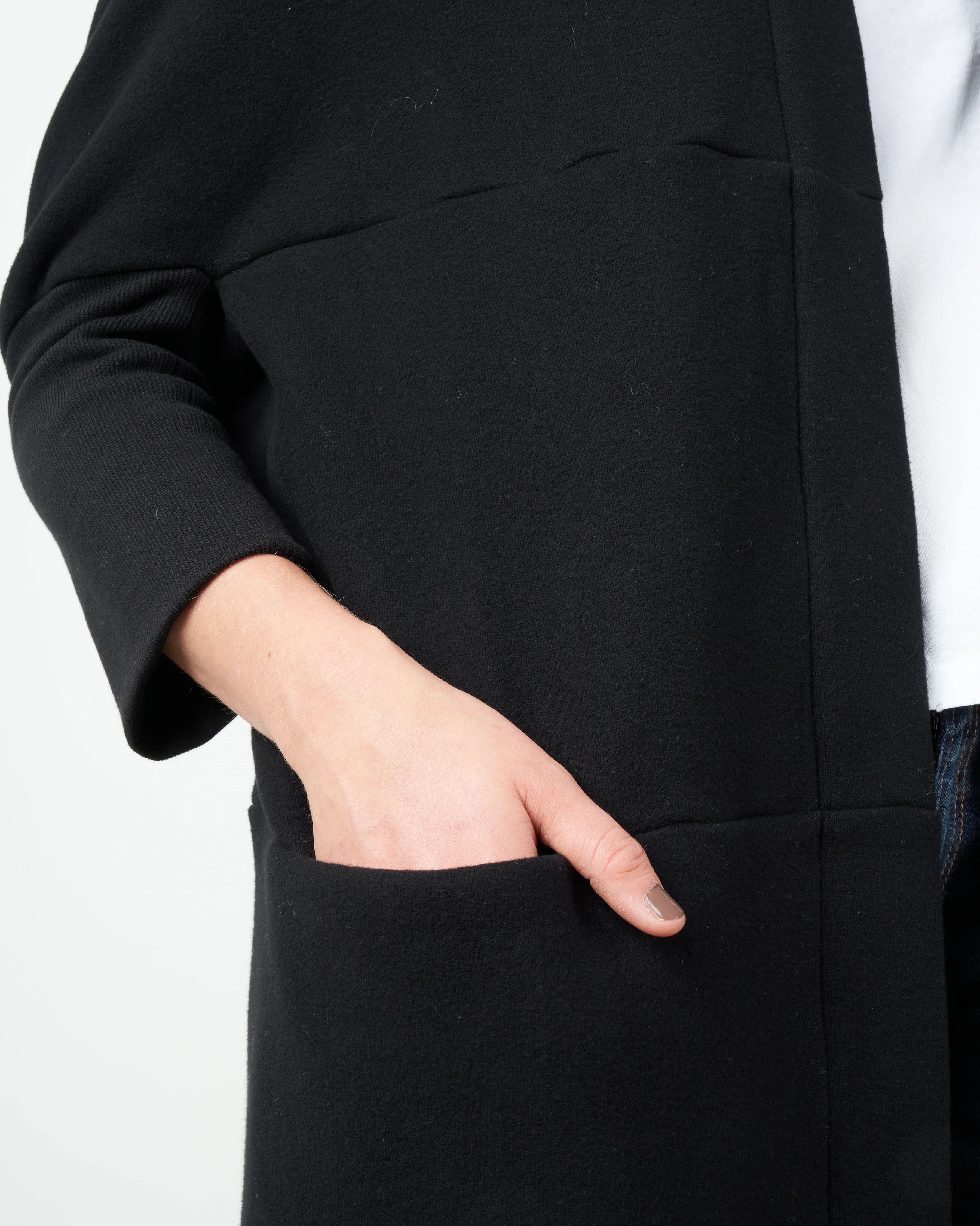 hexagon coat - black - Image 4