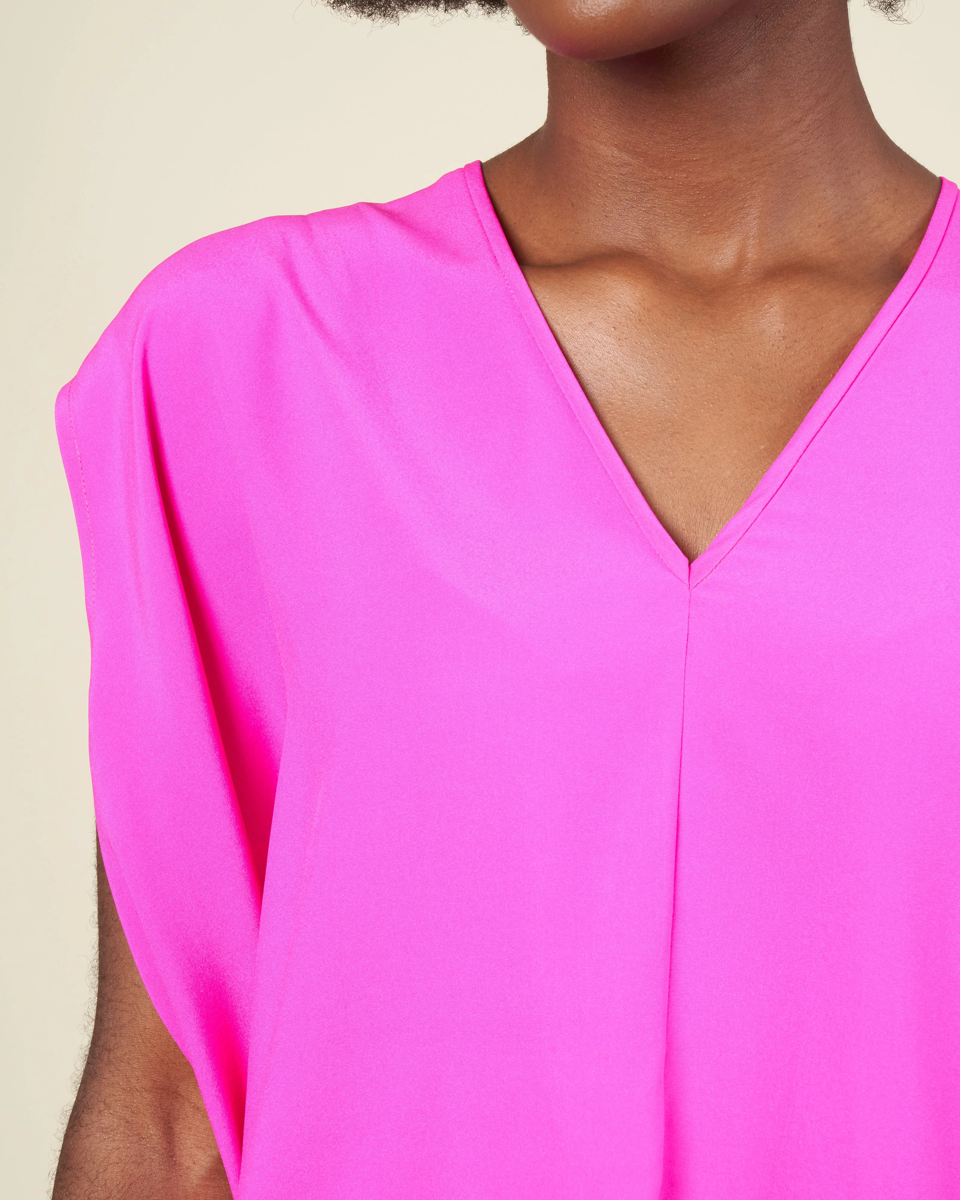 ina tank silk charmeuse - fuchsia - Image 5