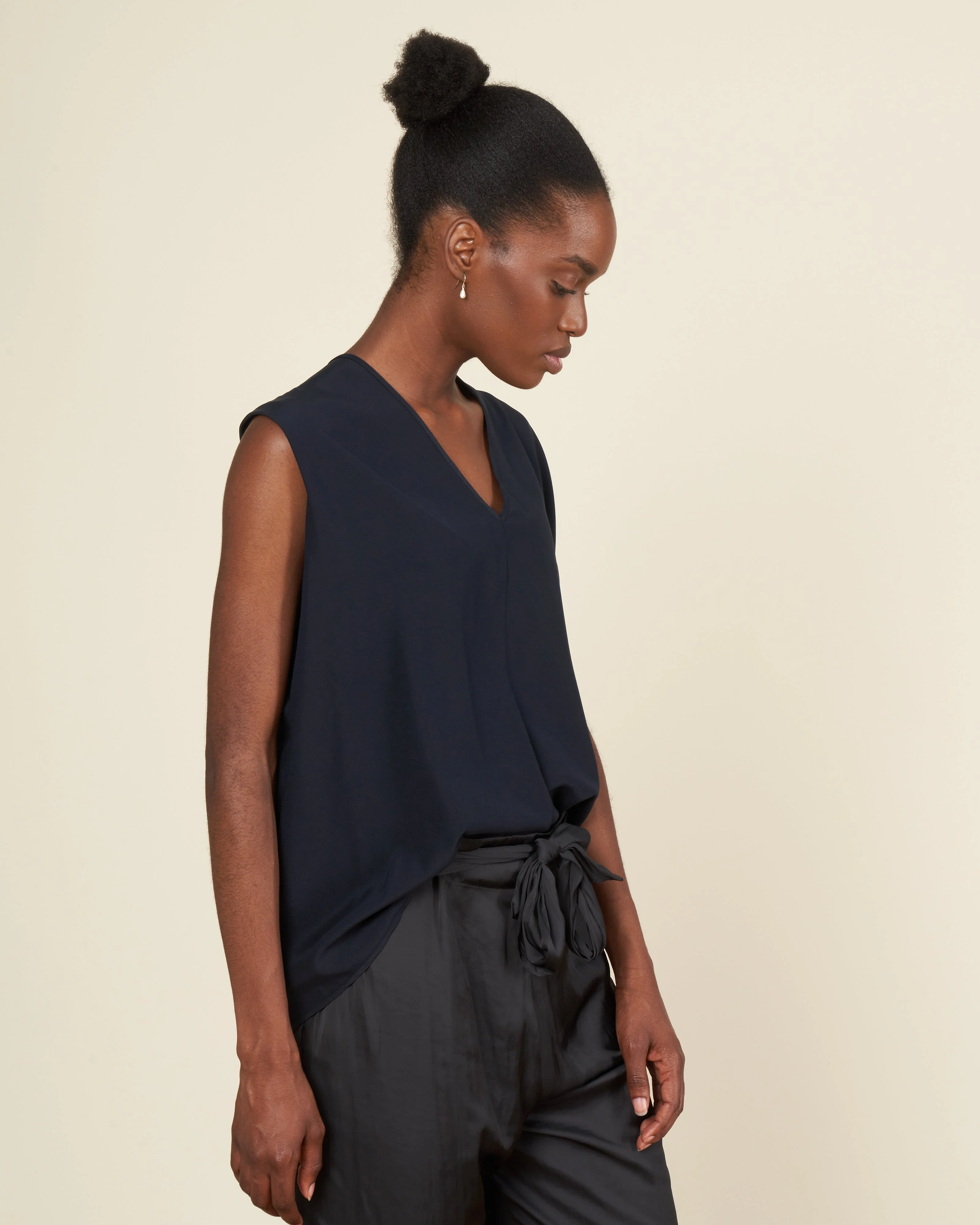 ina tank silk charmeuse - ink jet - Image 3