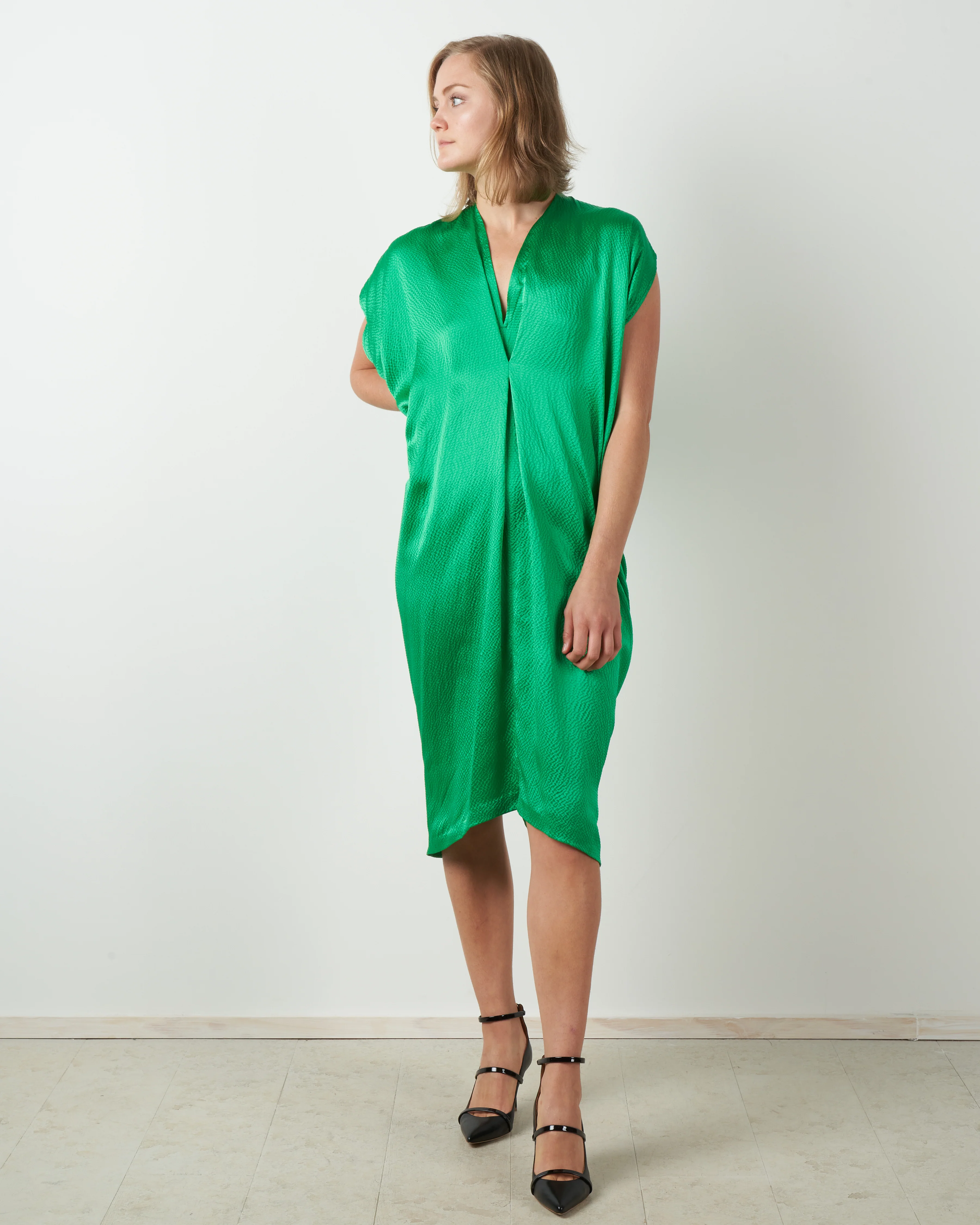 issa dress - emerald