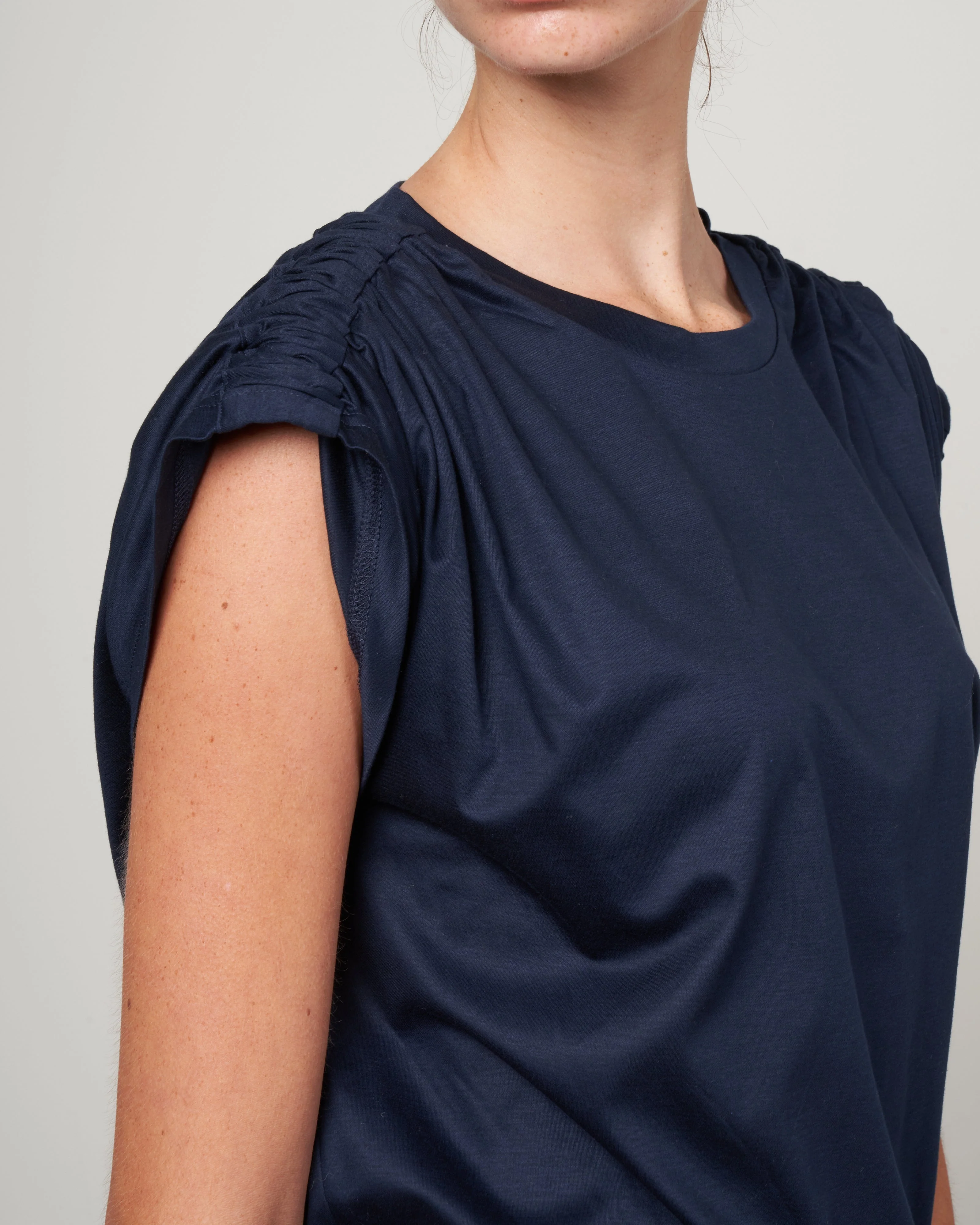 jersey ruched muscle tank eco jersey - ink jet - Image 5