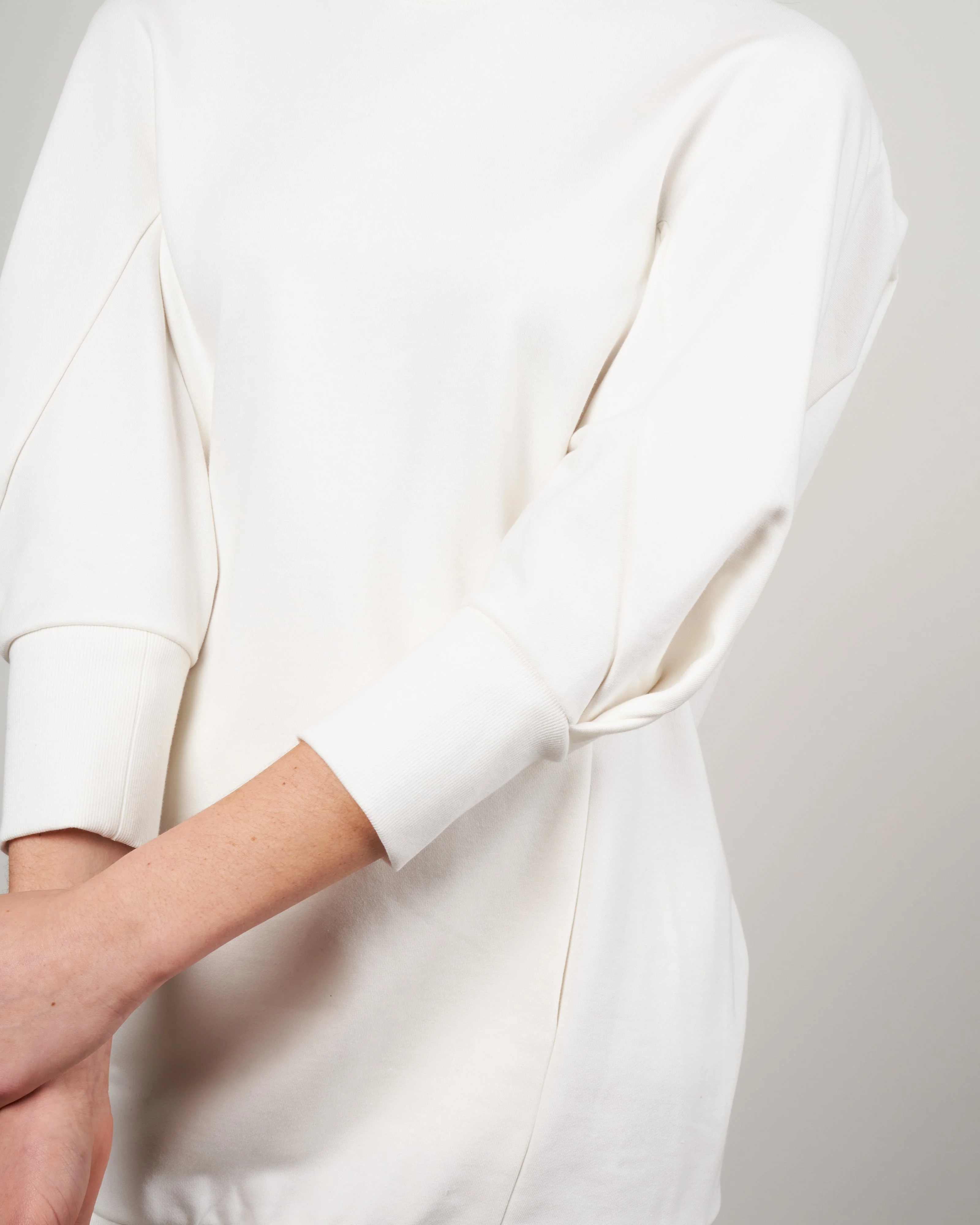 long sleeve akeo dress - chalk french terry - Image 5