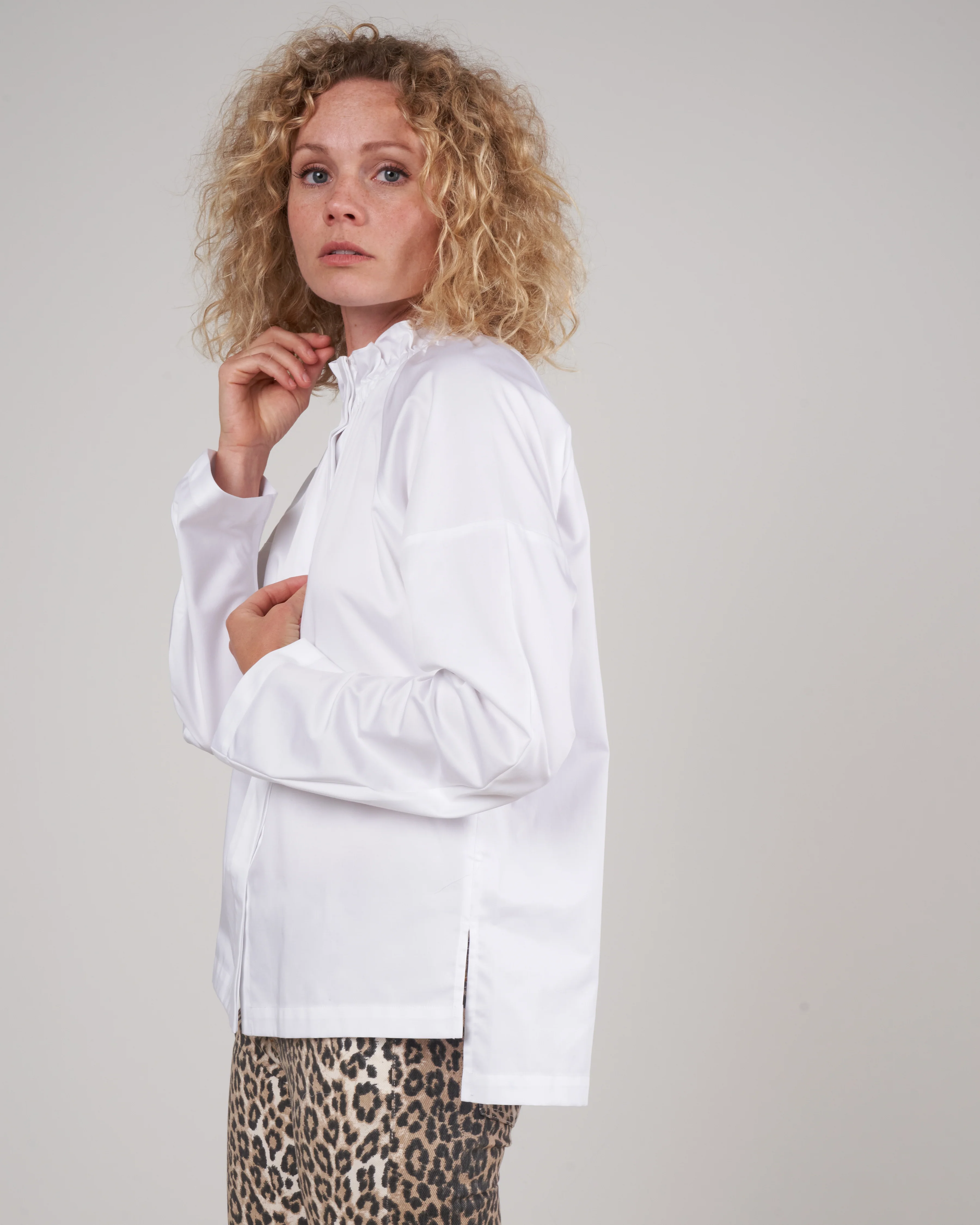 l/s ram gaban top - white pepper - Image 3