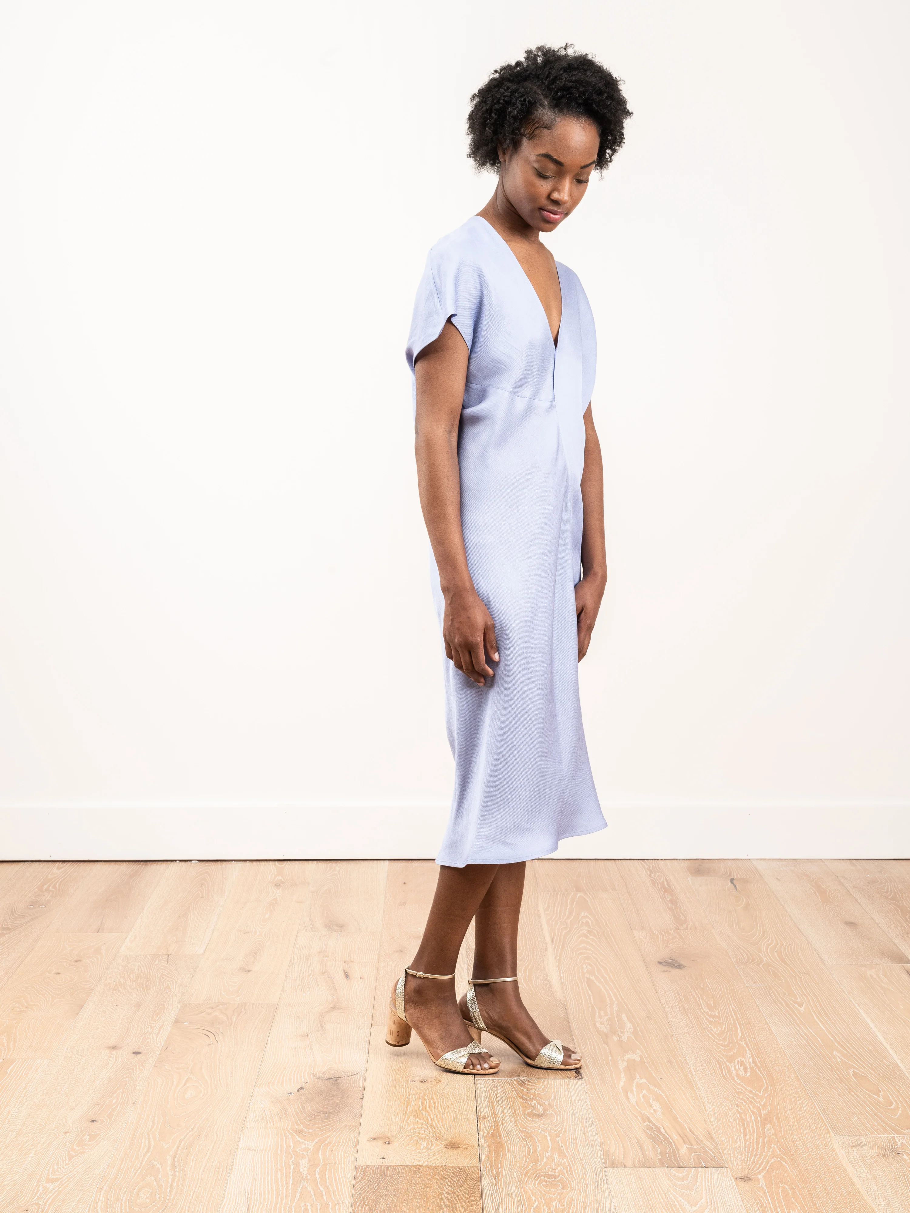 laila ecodrape dress - rio blue - Image 2