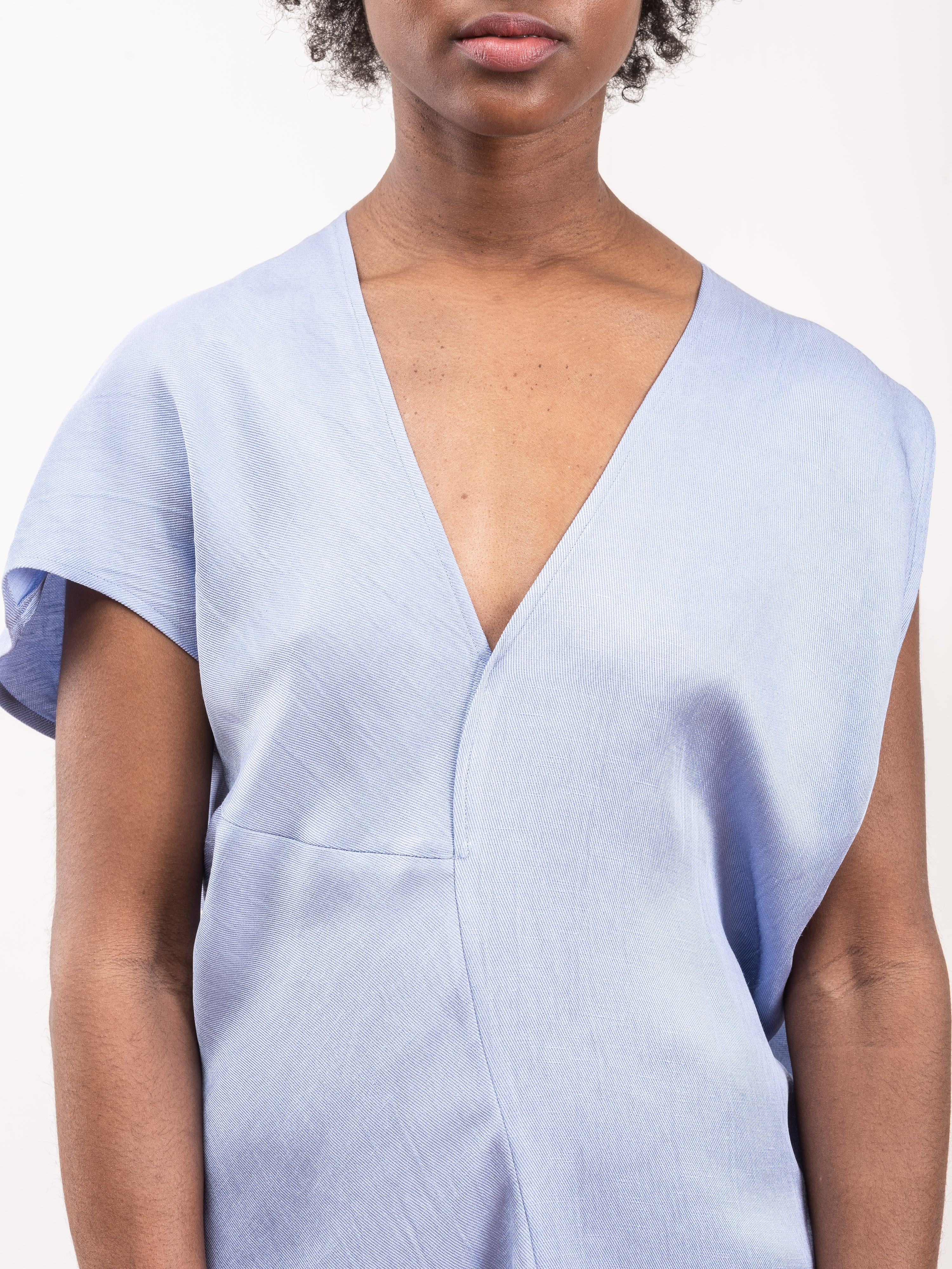 laila ecodrape dress - rio blue - Image 4