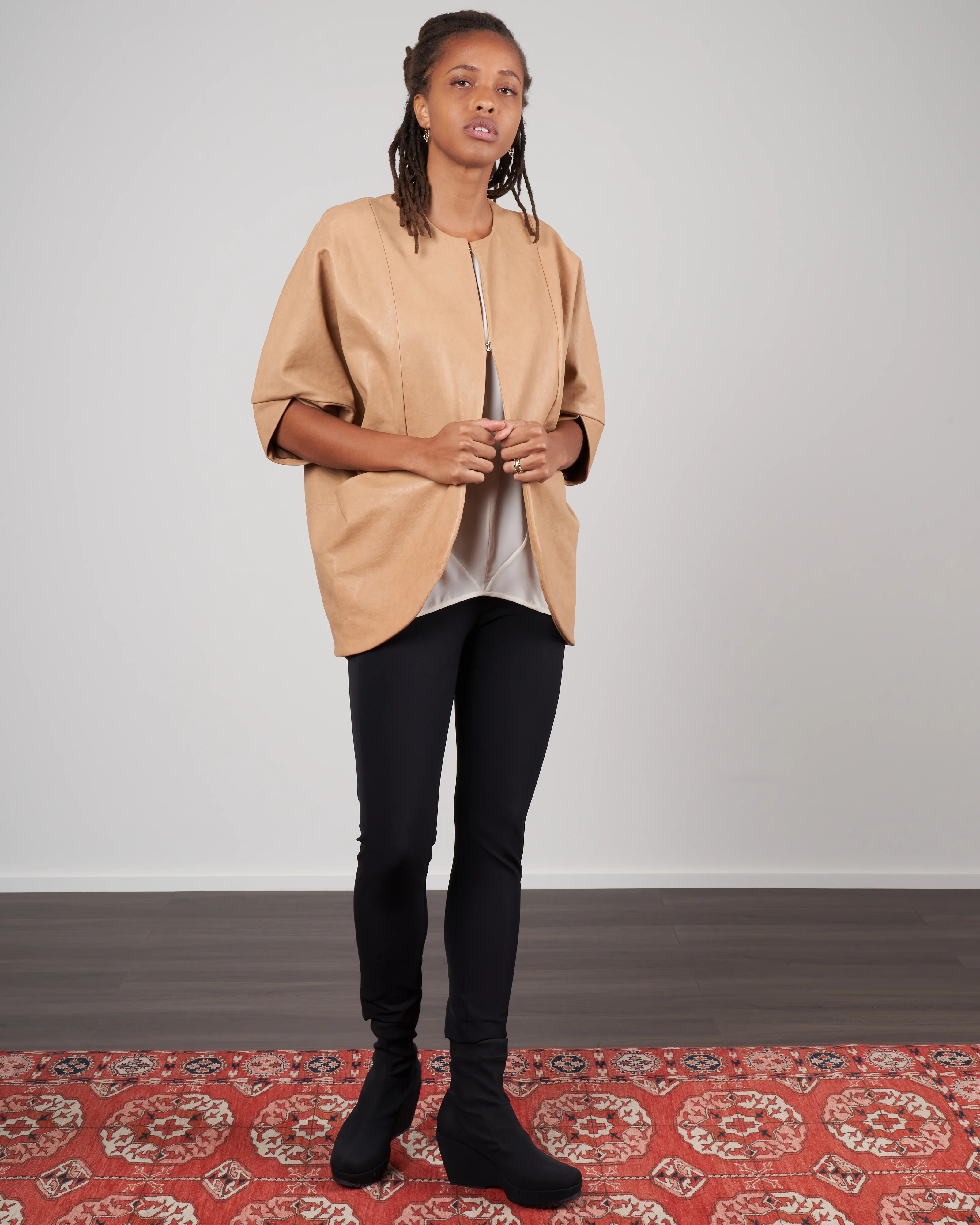 leather rio shrug - ita leather camel - Image 2