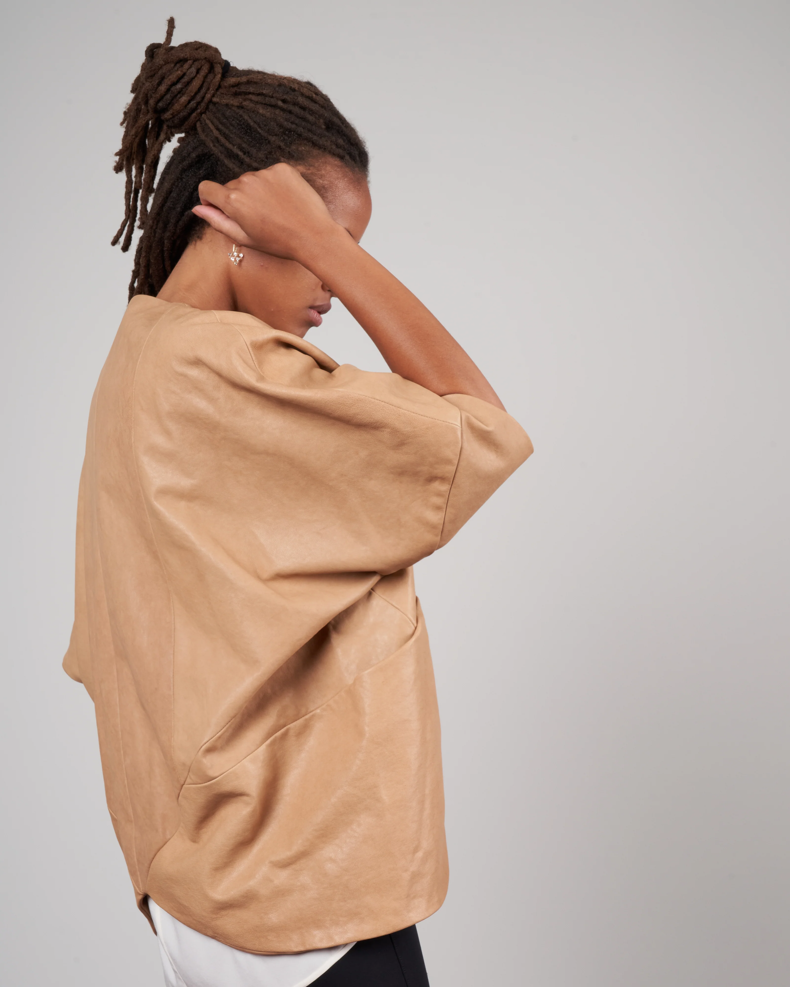 leather rio shrug - ita leather camel - Image 3