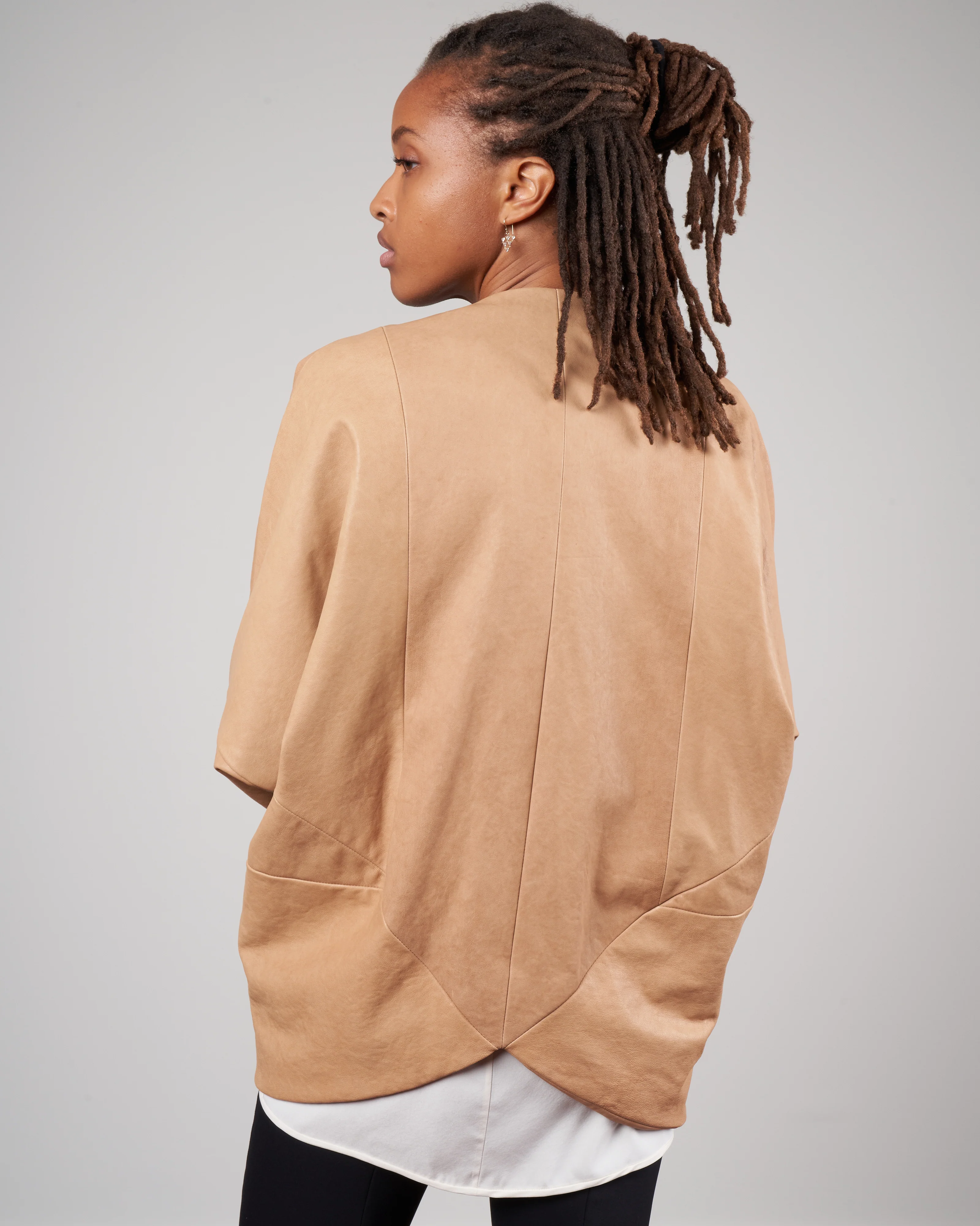 leather rio shrug - ita leather camel - Image 4