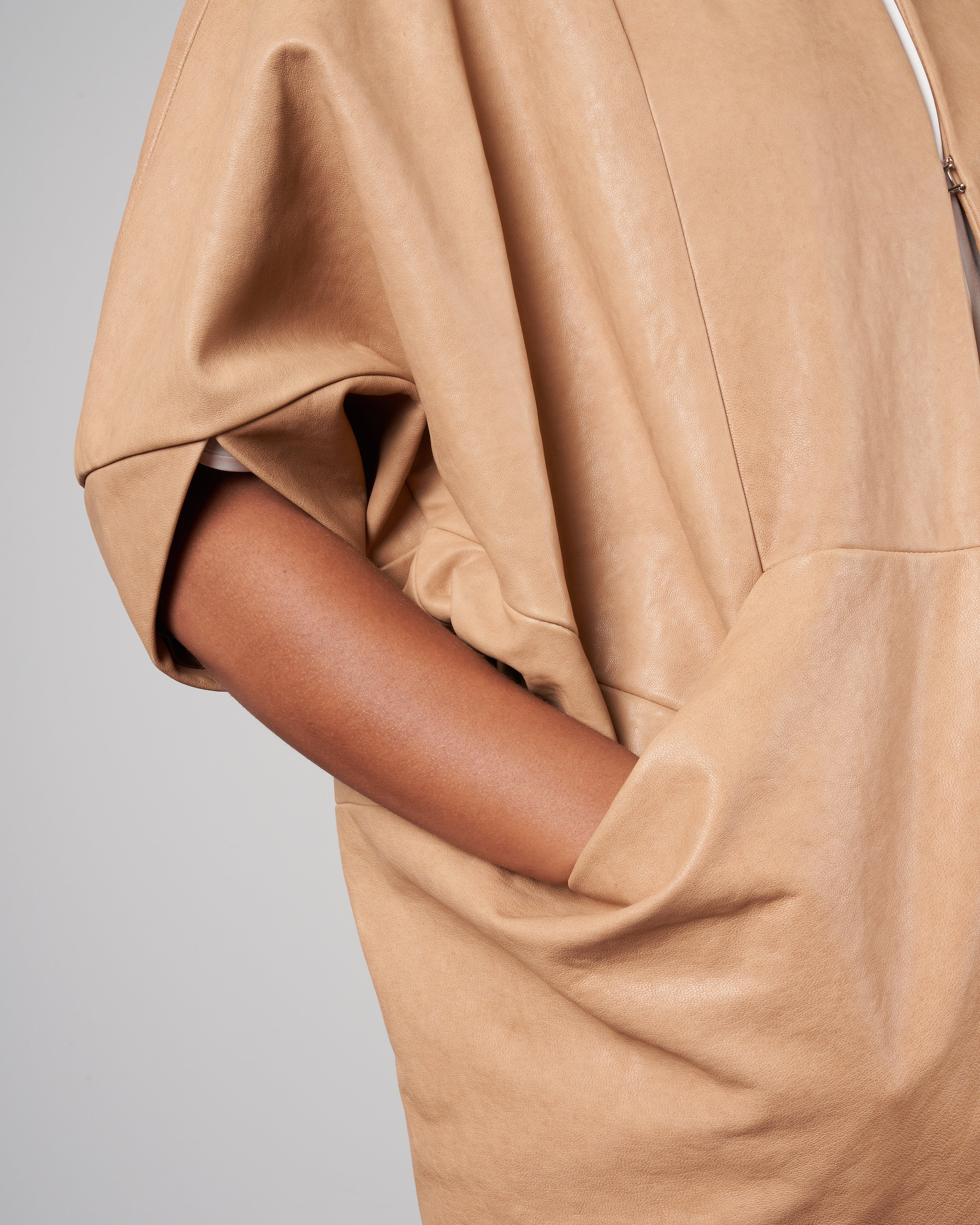 leather rio shrug - ita leather camel - Image 5