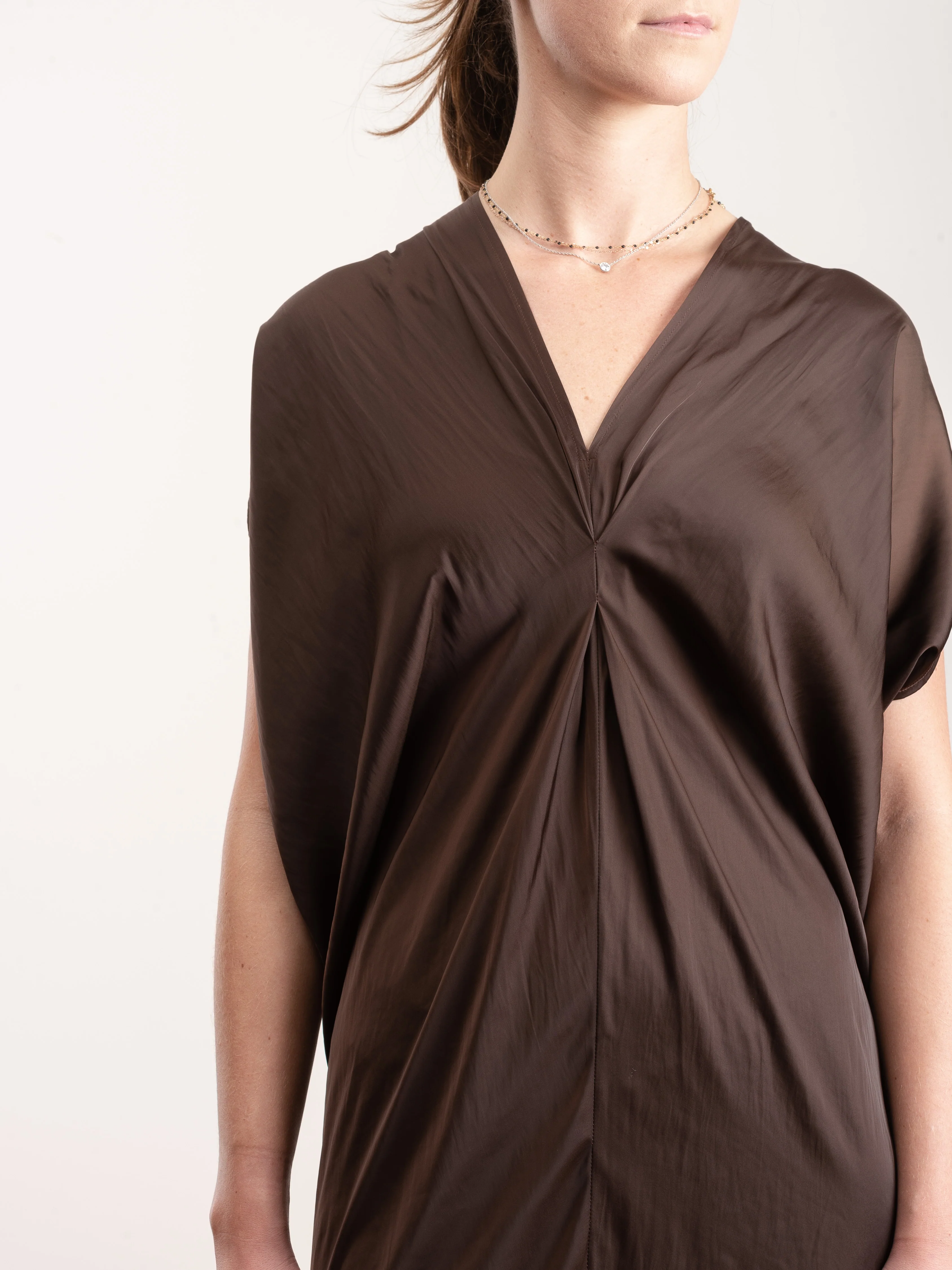 long issa dress - chocolate - Image 4