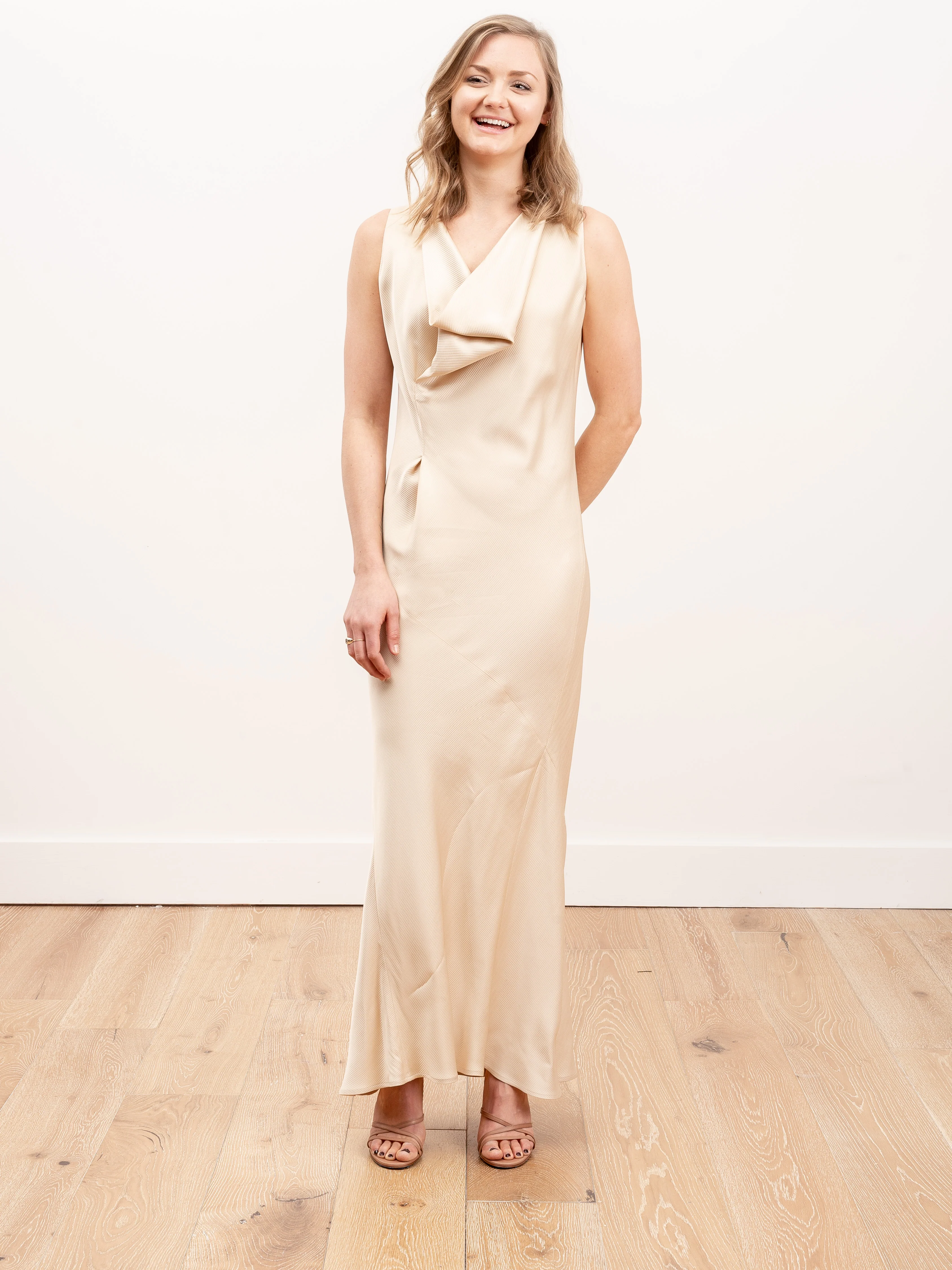 long lana dress - nude - Image 2