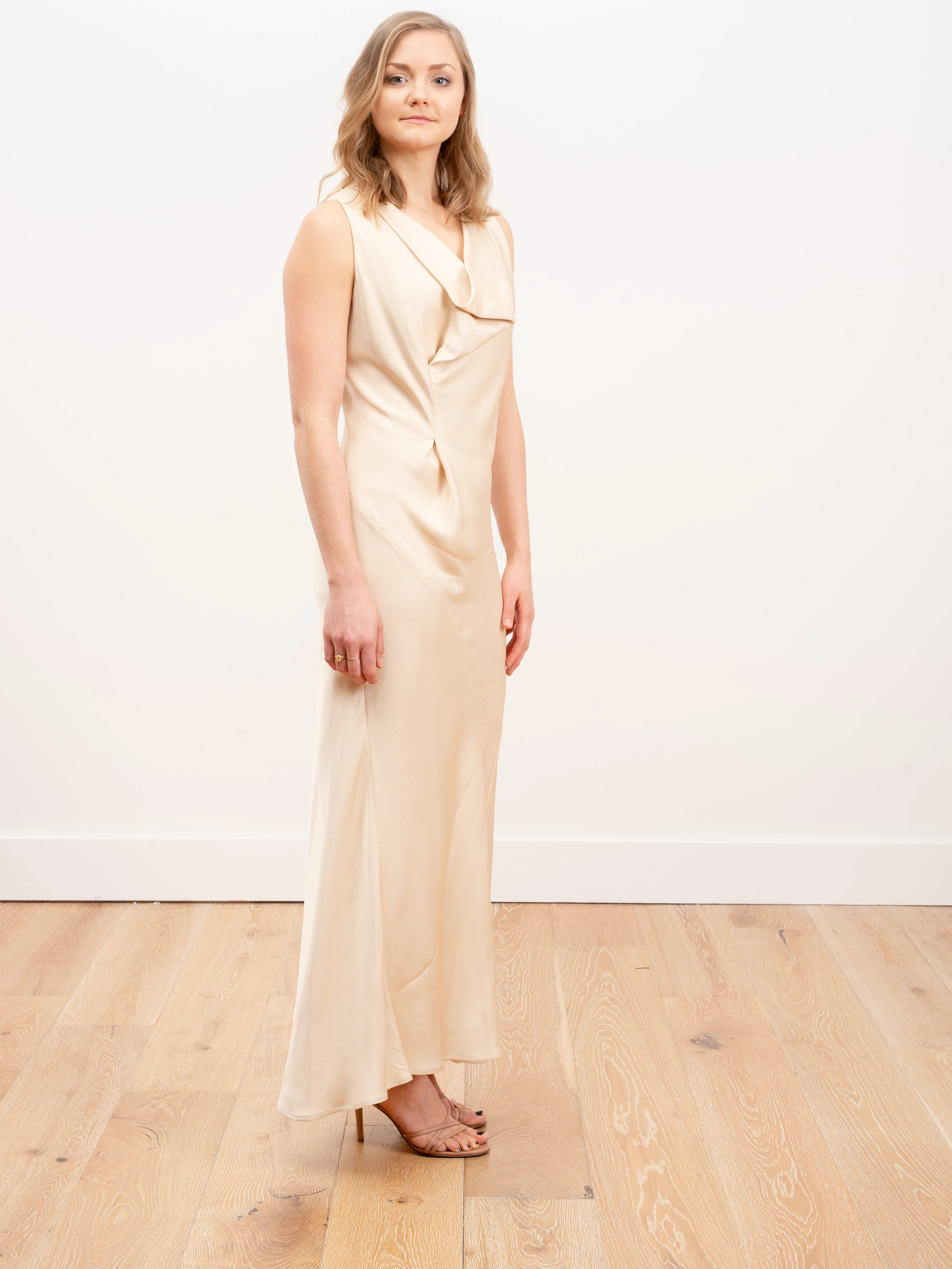long lana dress - nude - Image 4