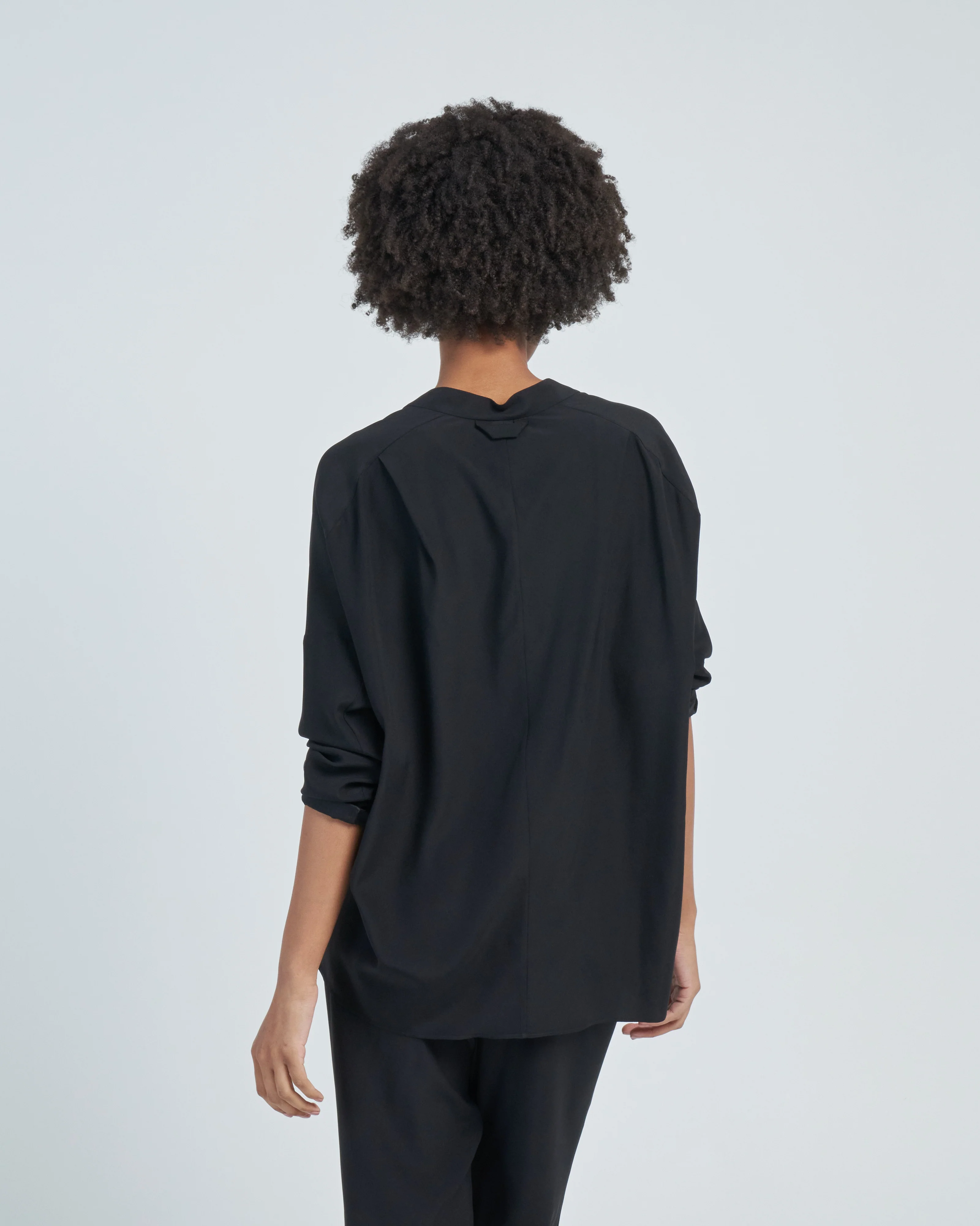 long sleeve silk fin gaban shirt - Image 4