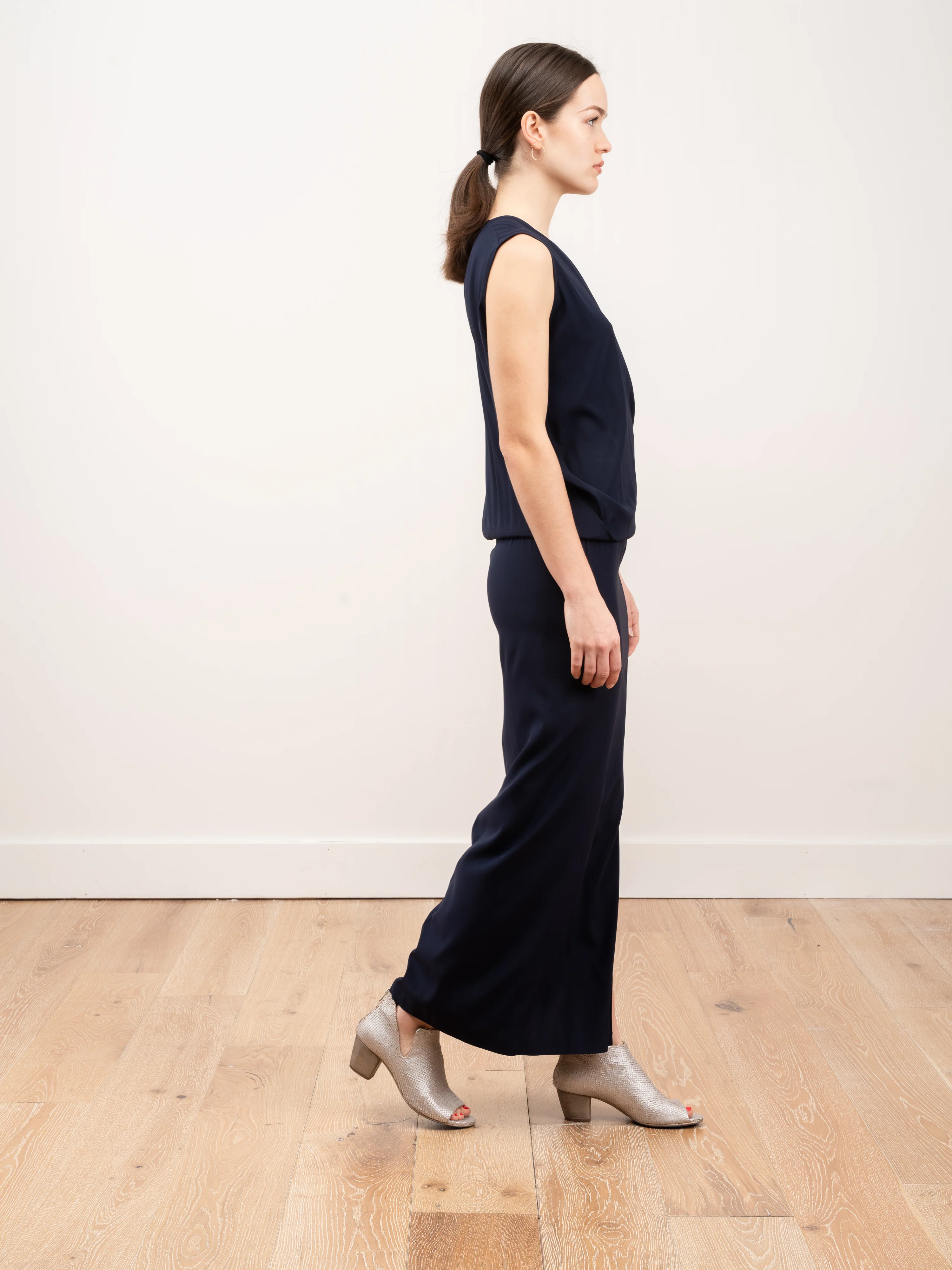 long wrap jazmin dress - ink jet - Image 4