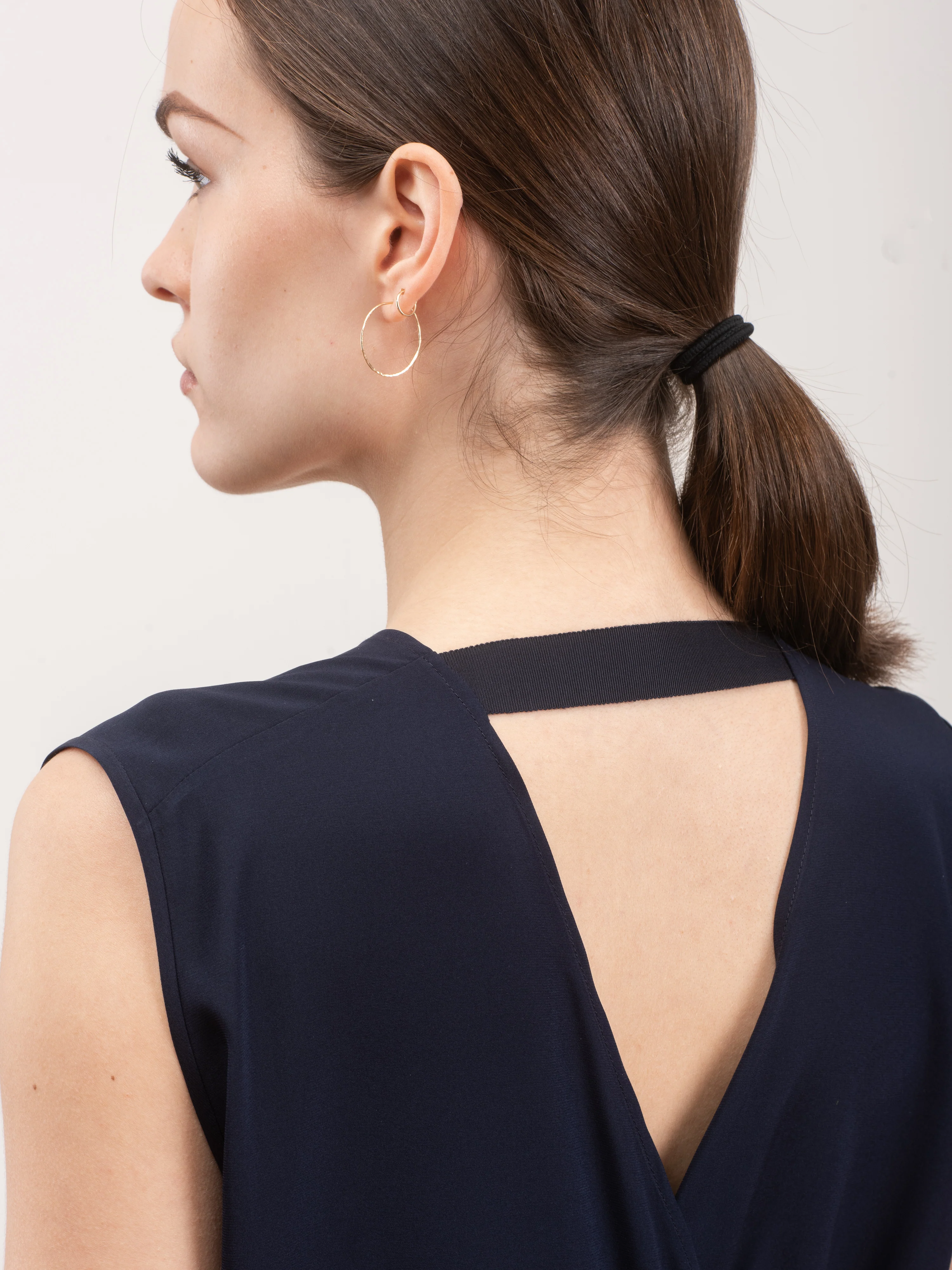 long wrap jazmin dress - ink jet - Image 7