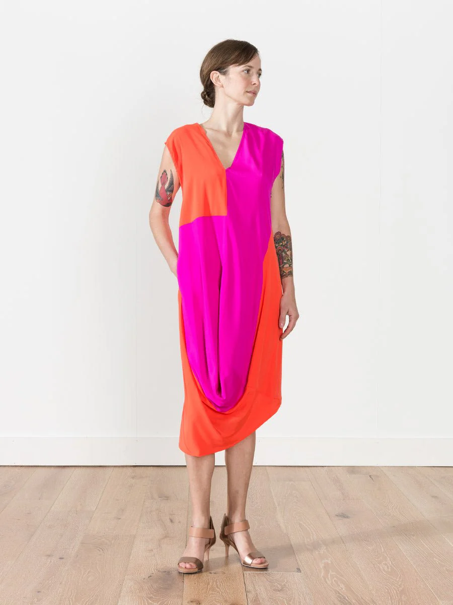 loop dress - fuchsia/orange - Image 2