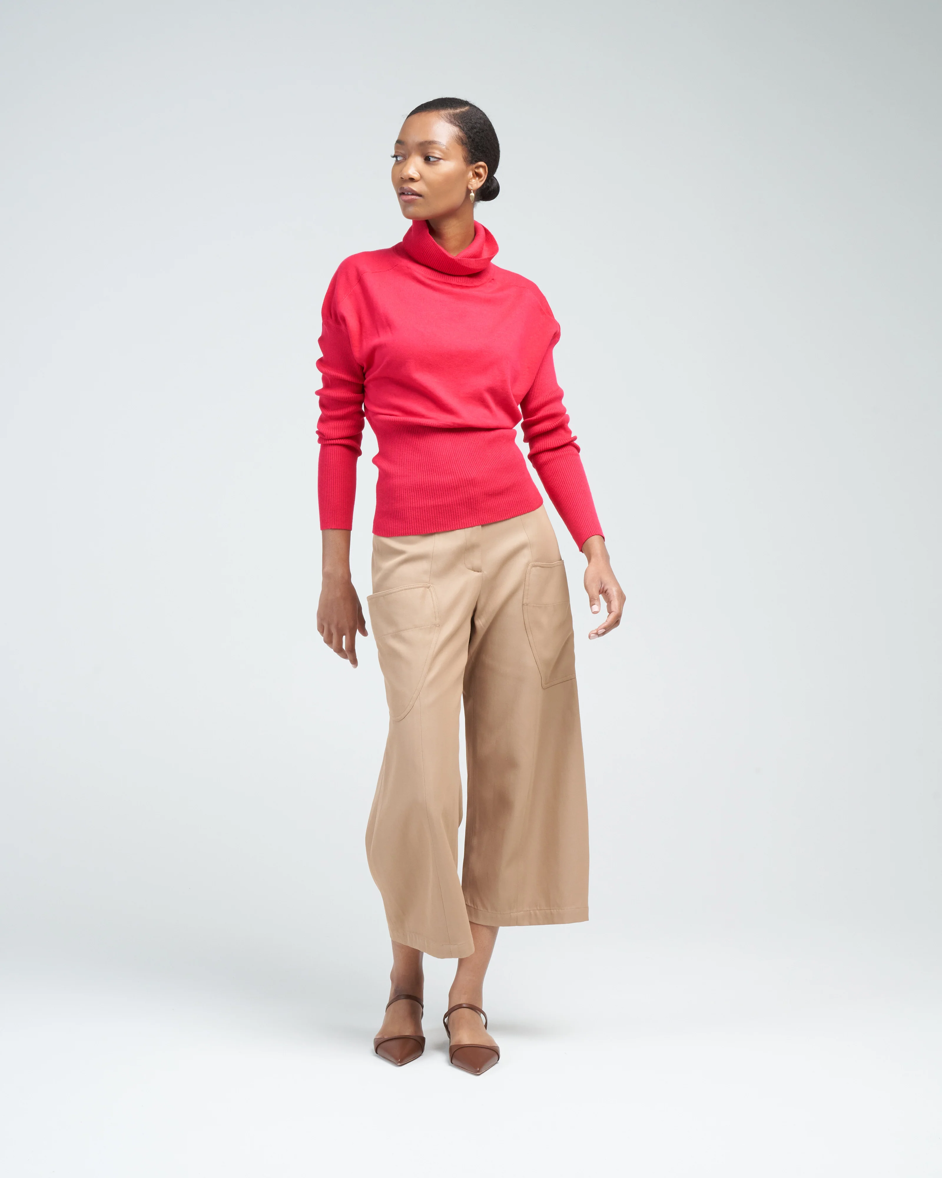 ls ama rollneck - raspberry red - Image 2