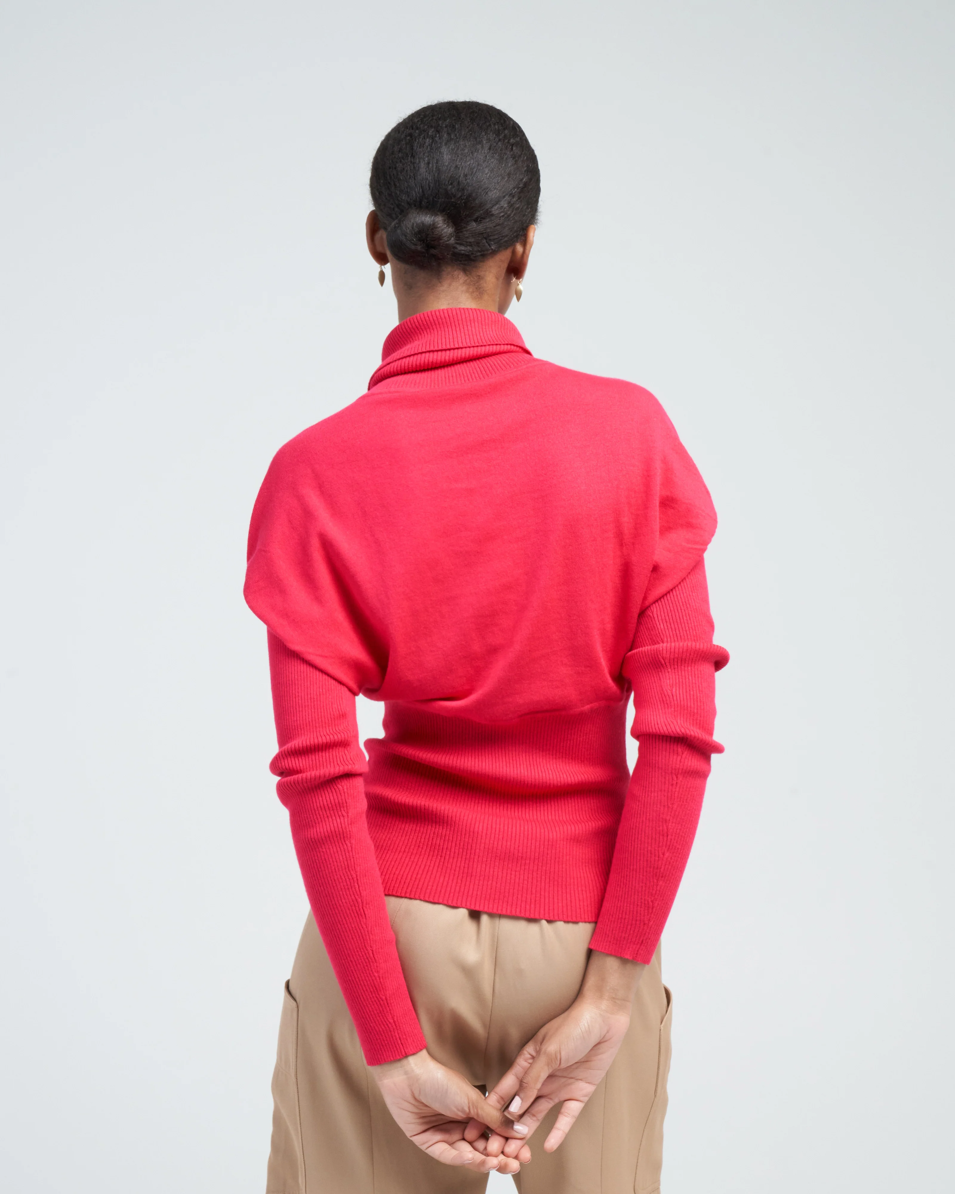 ls ama rollneck - raspberry red - Image 4